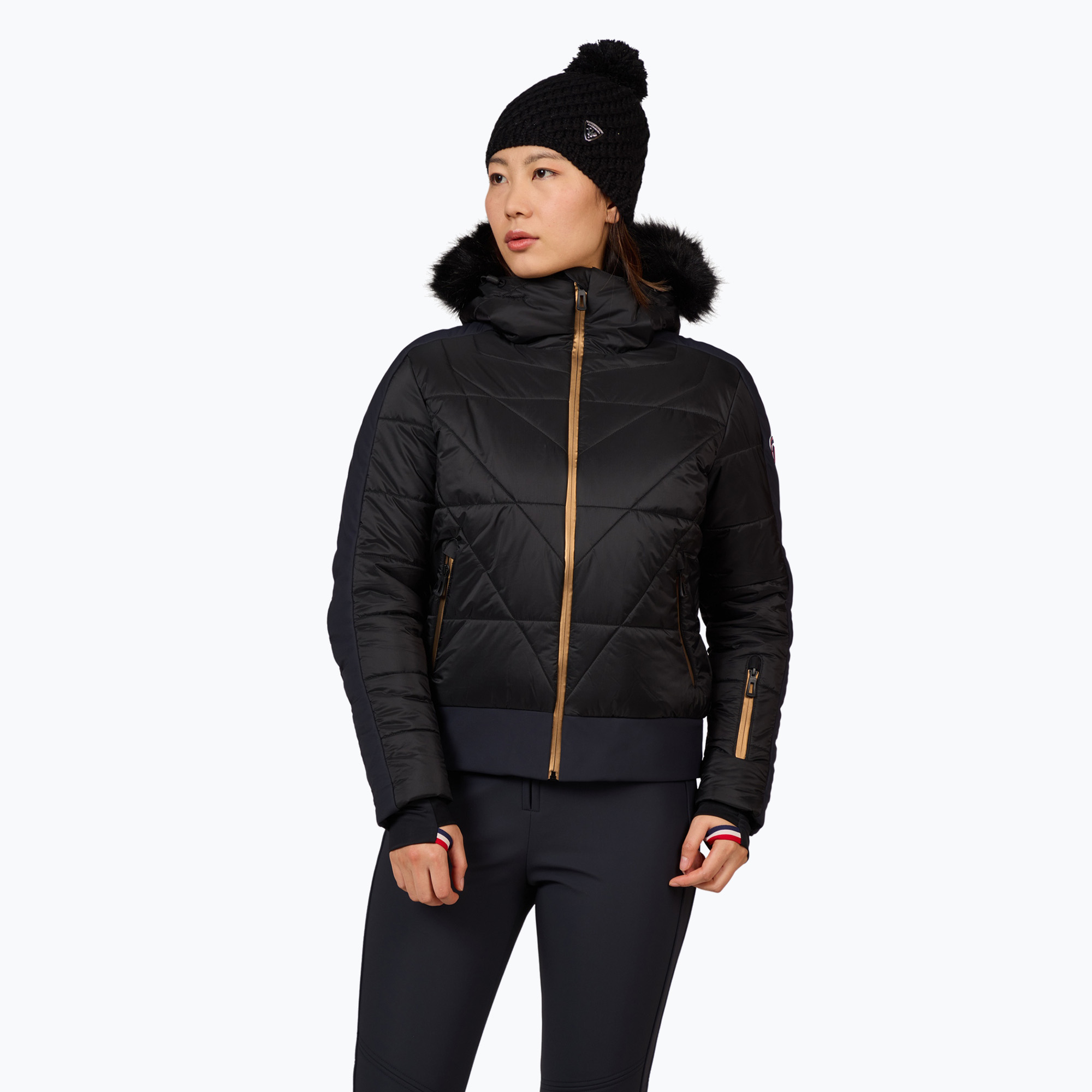 Giacca da sci donna Rossignol Ventina Bomber nero (S) (Ventina Bomber RLNWJ23)