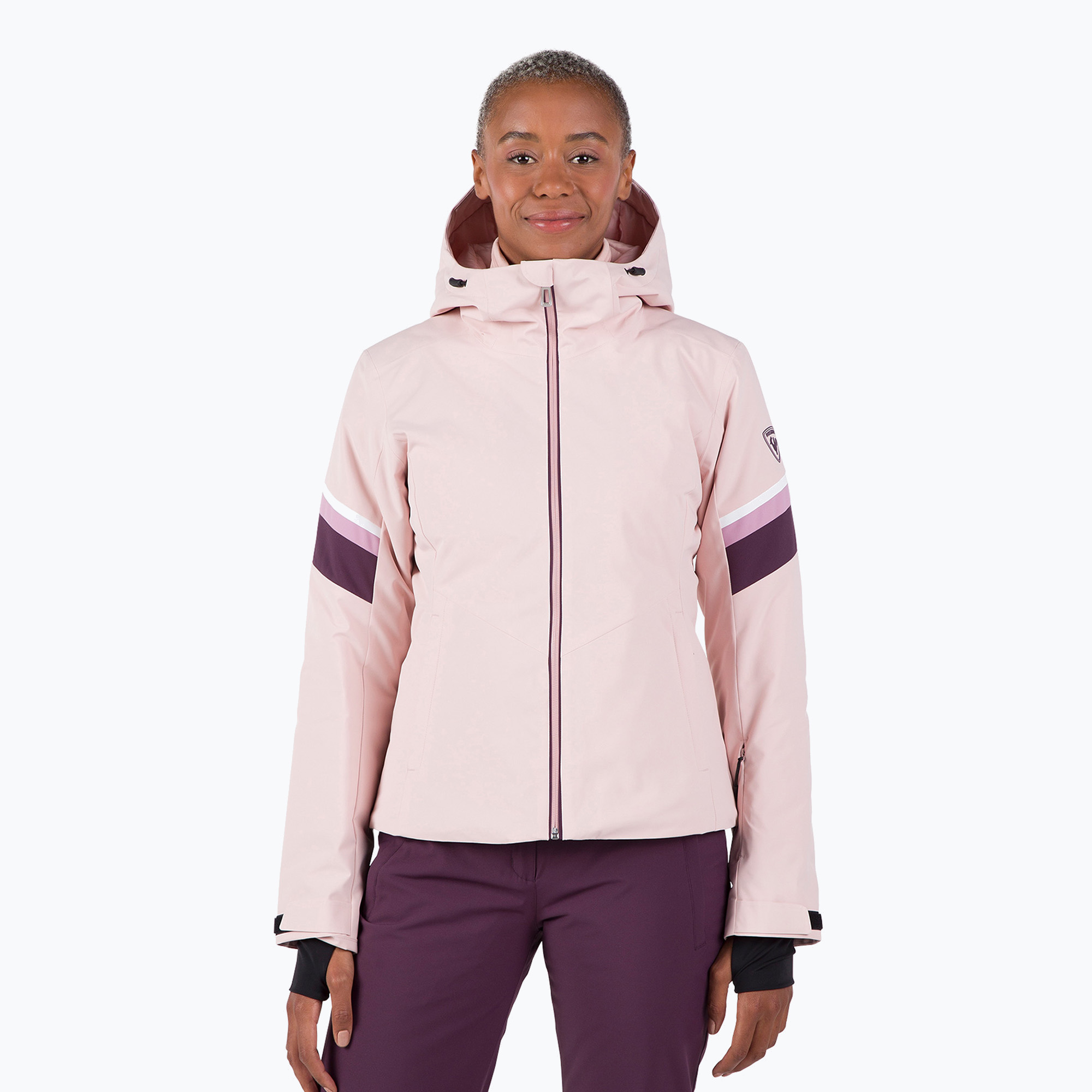 Giacca da sci donna Rossignol Strawpile Jkt rosa cipria (XL) (Strawpile Jkt RLNWJ09_337)