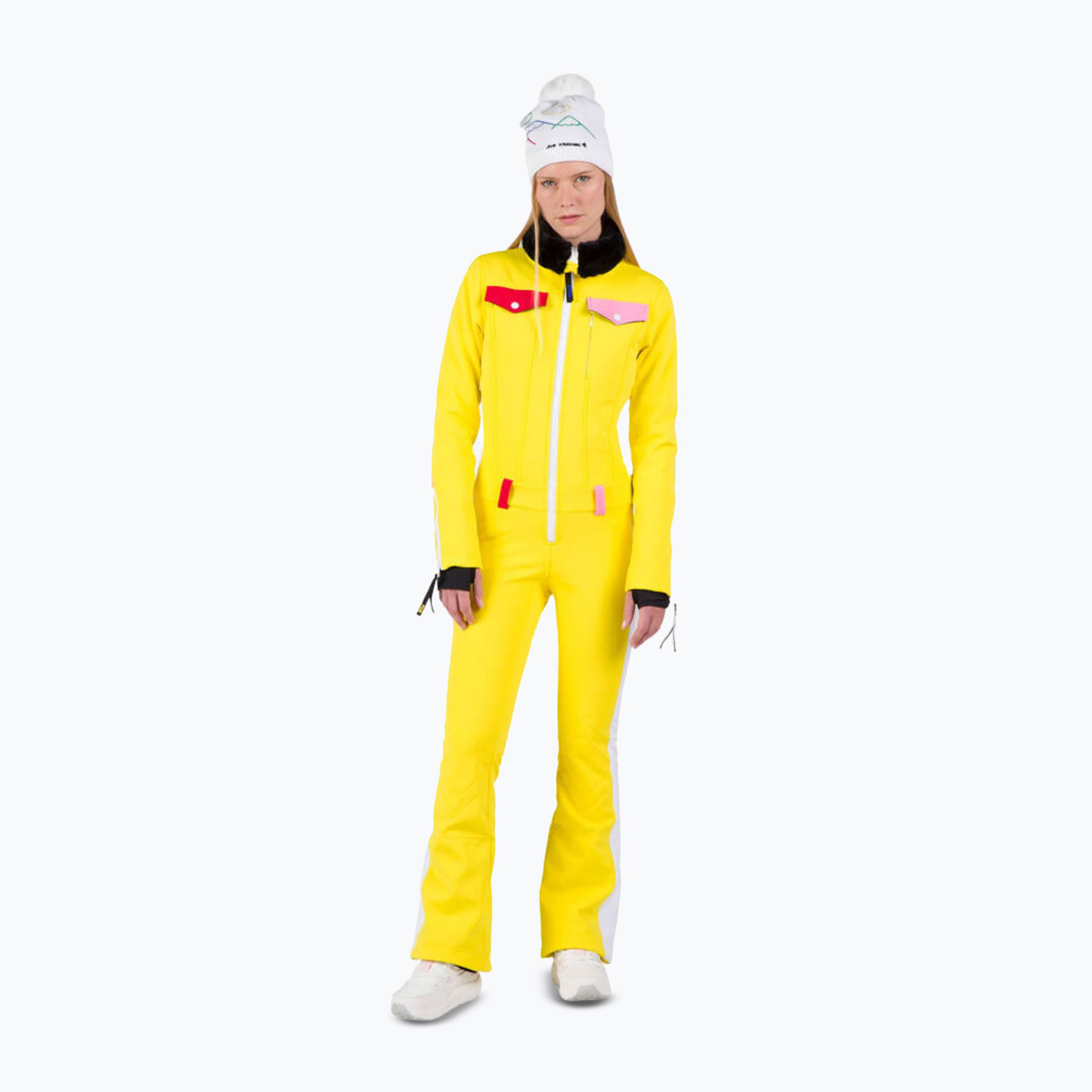 Tuta da sci da donna Rossignol Sublim Insulated Overall giallo vero