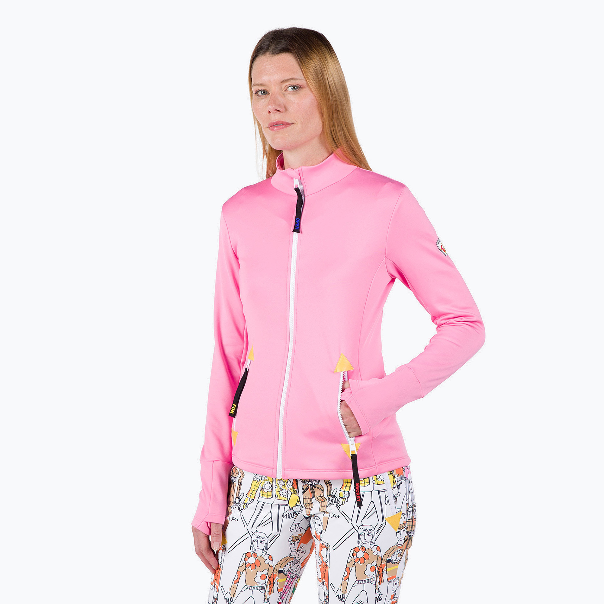 Dámska lyžiarska mikina Rossignol Climi new pink (Climi RLNWL18_35R)
