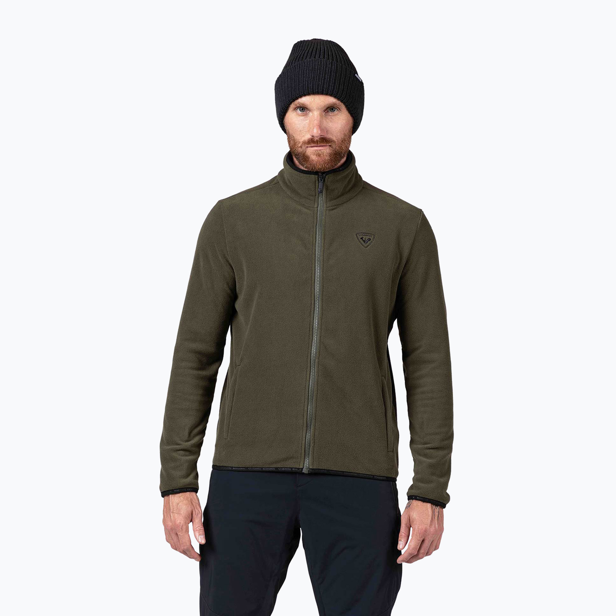 Мъжки суитшърт Rossignol Strawpile Fleece Fz olive shadow