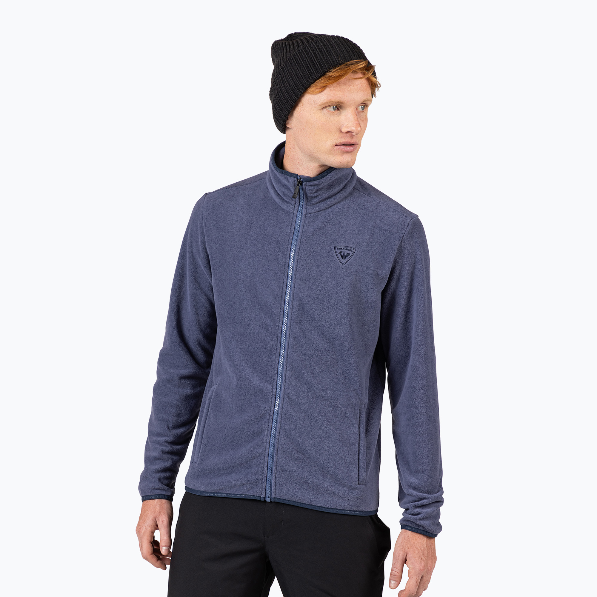 Мъжки суитшърт Rossignol Strawpile Fleece Fz true night blue