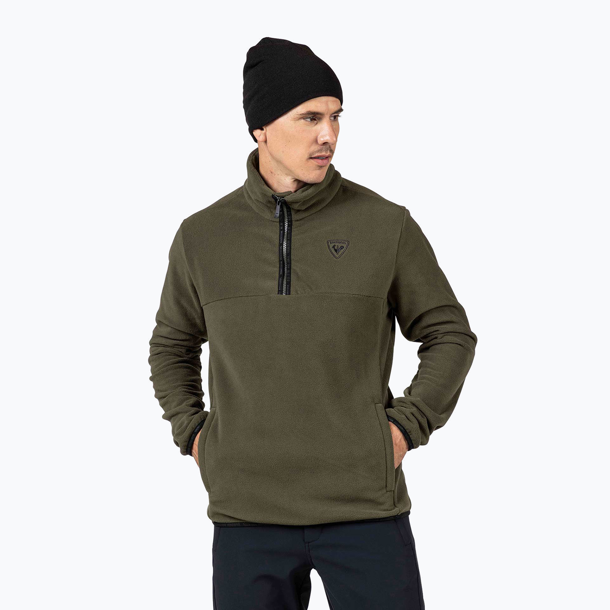 Мъжки суитшърт Rossignol Strawpile Fleece Hz olive shadow