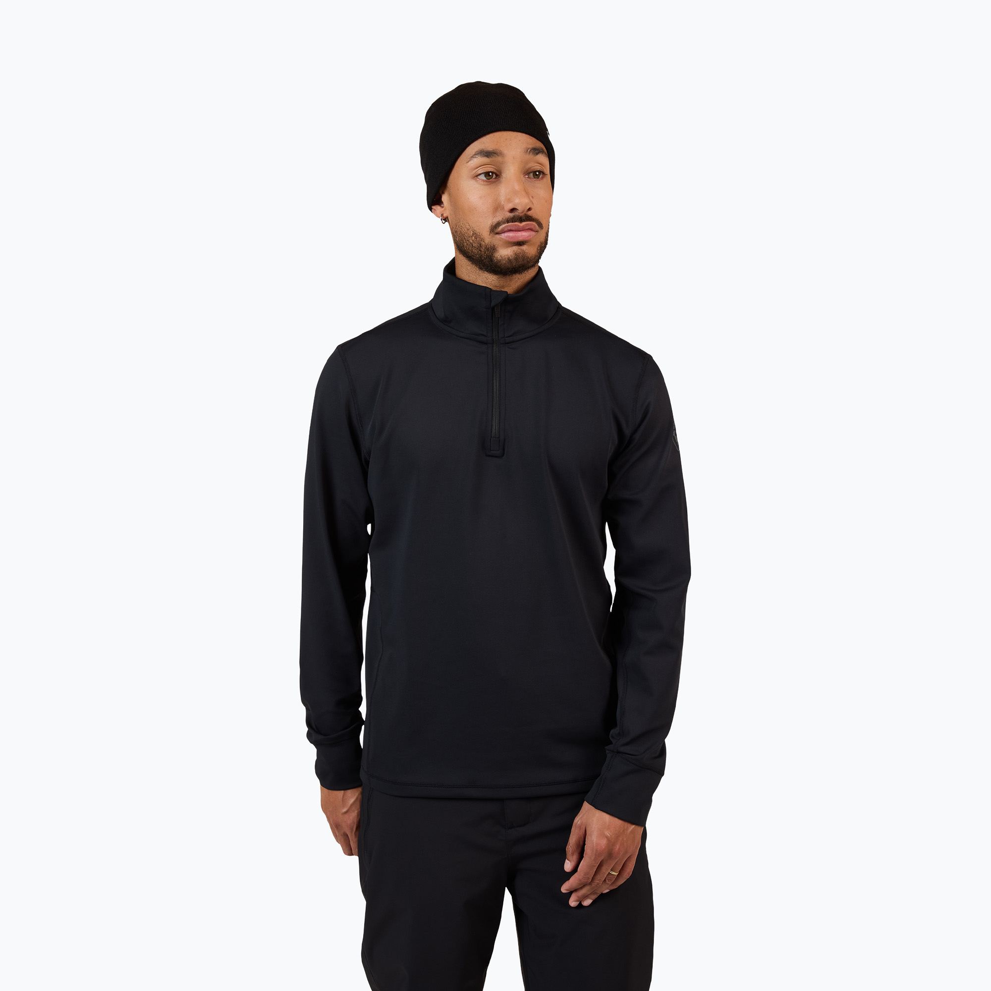 Мъжки скиорски суитшърт Rossignol Mid Layer Stertch Half Zip black