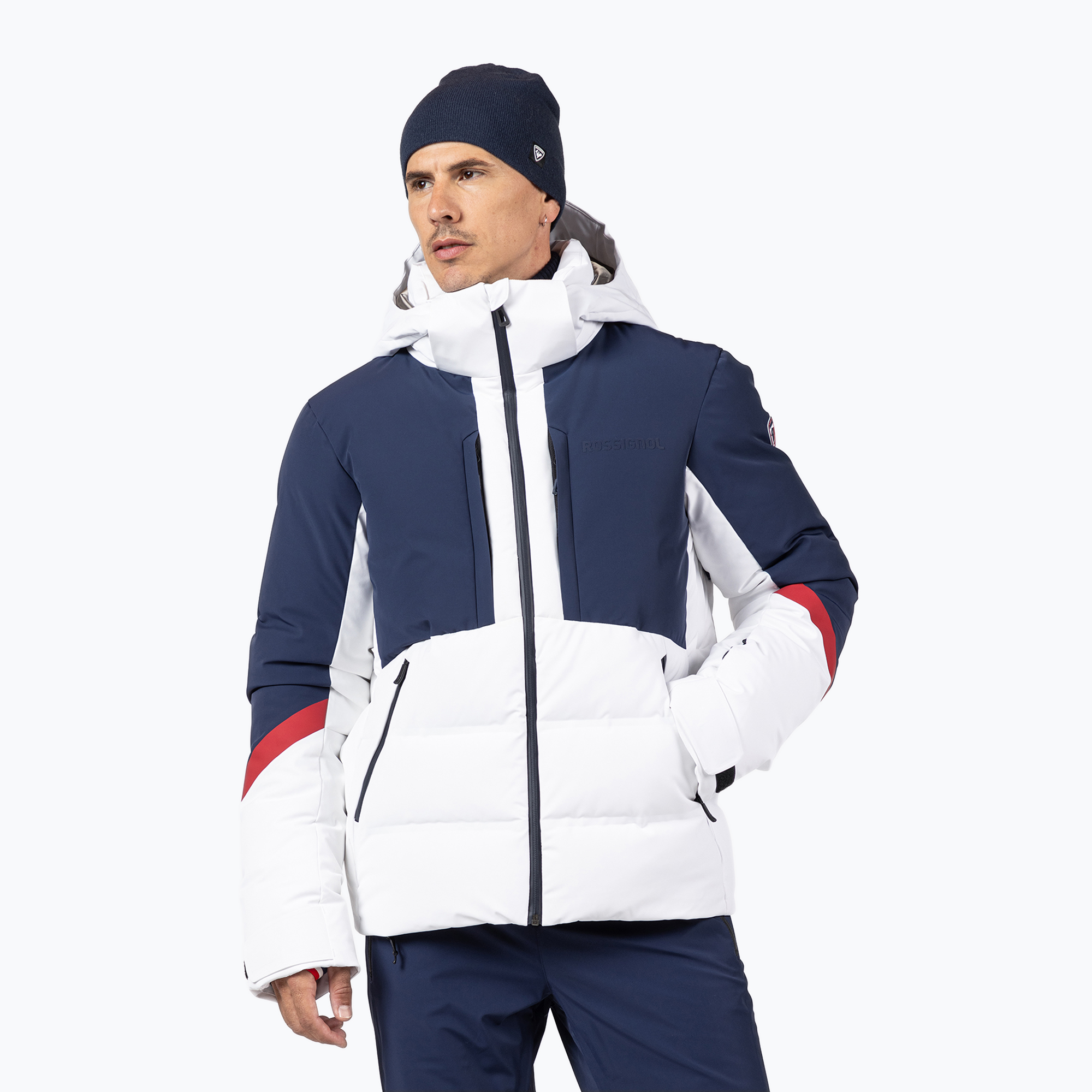 Pánska lyžiarska bunda Rossignol Ciastel Down Mix dark navy