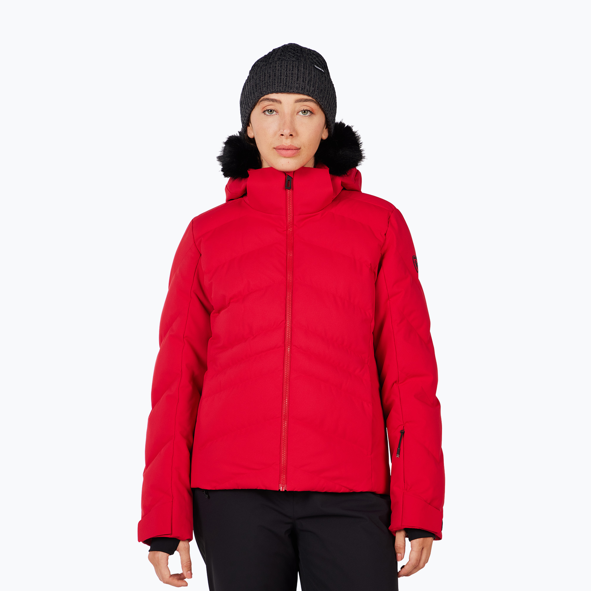 Női sídzseki Rossignol Staci Insulated ruby red (Staci Insulated RLOWJ02)