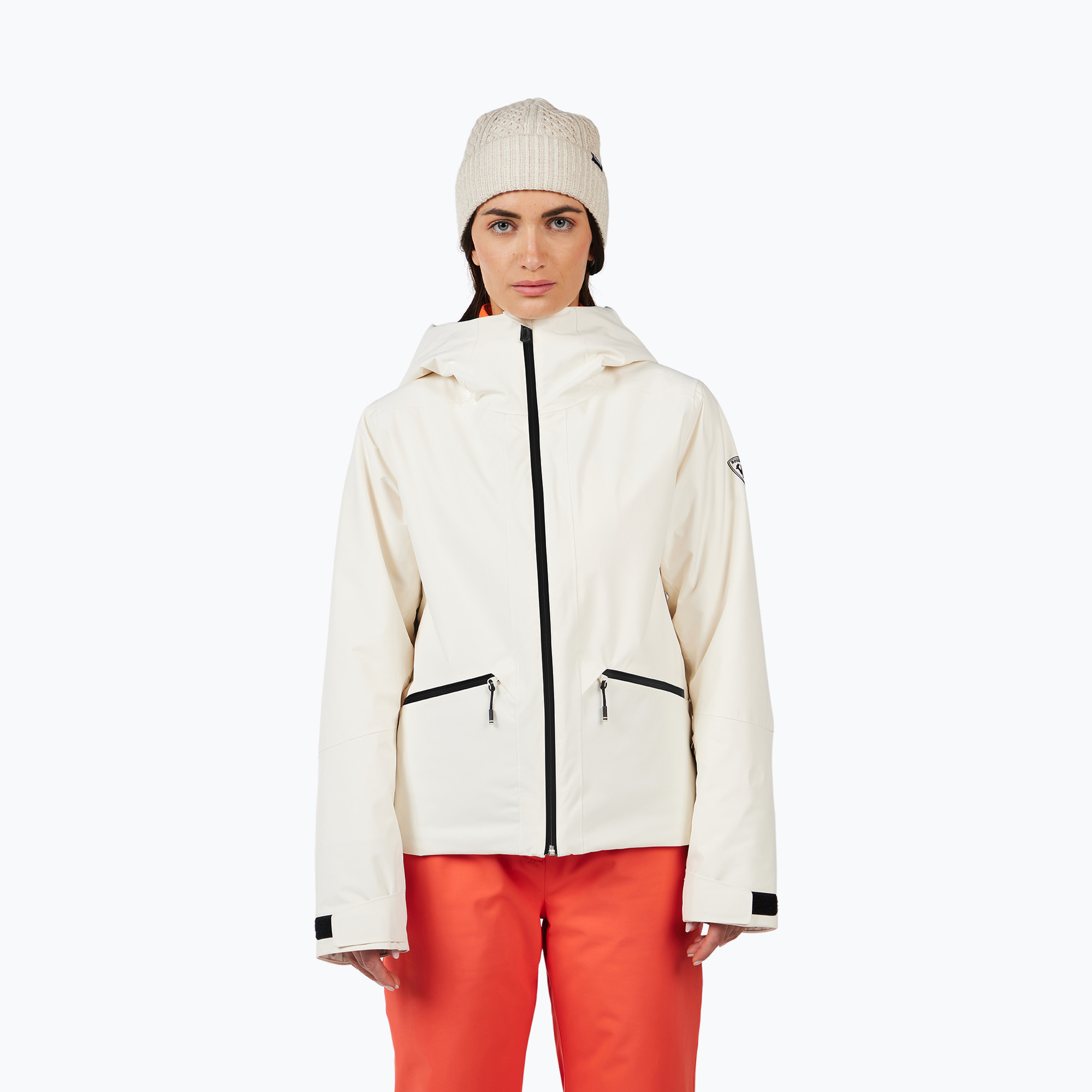 Дамско скиорско яке Rossignol Rochrun Insulated nature white