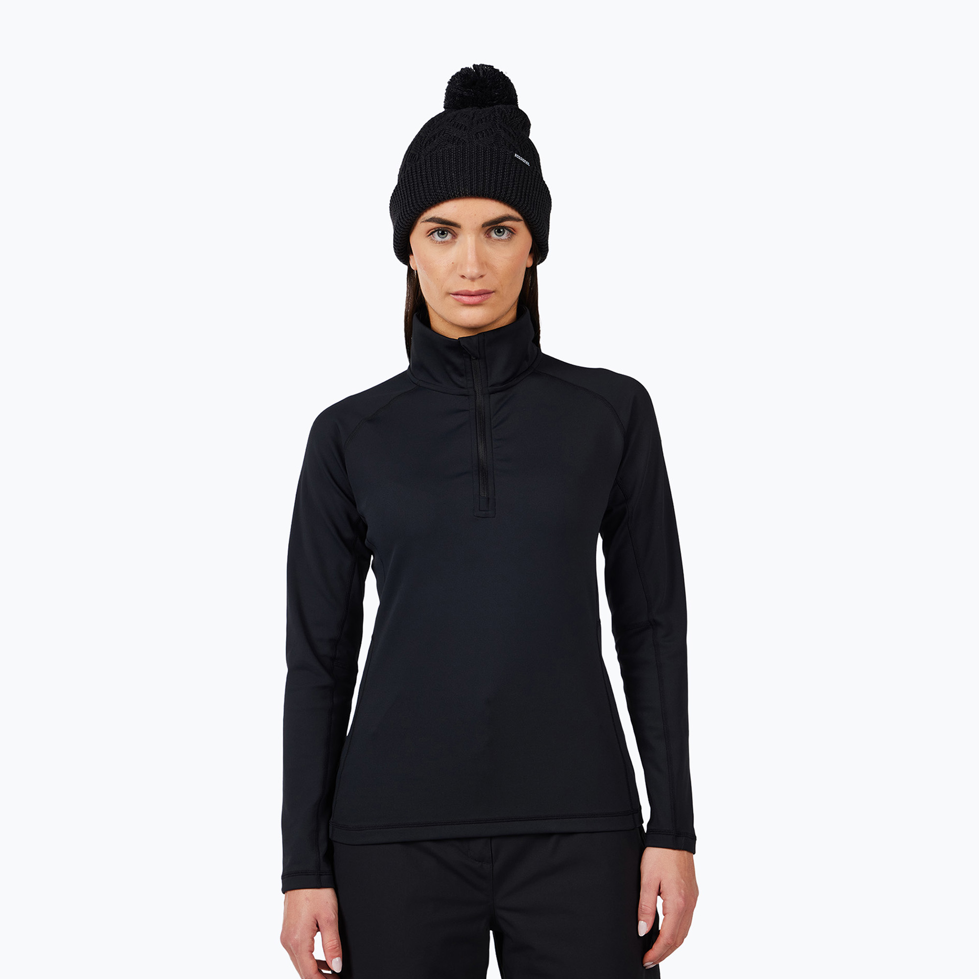 Dámska fleecová mikina Rossignol Mid Layer Stretch Half Zip black