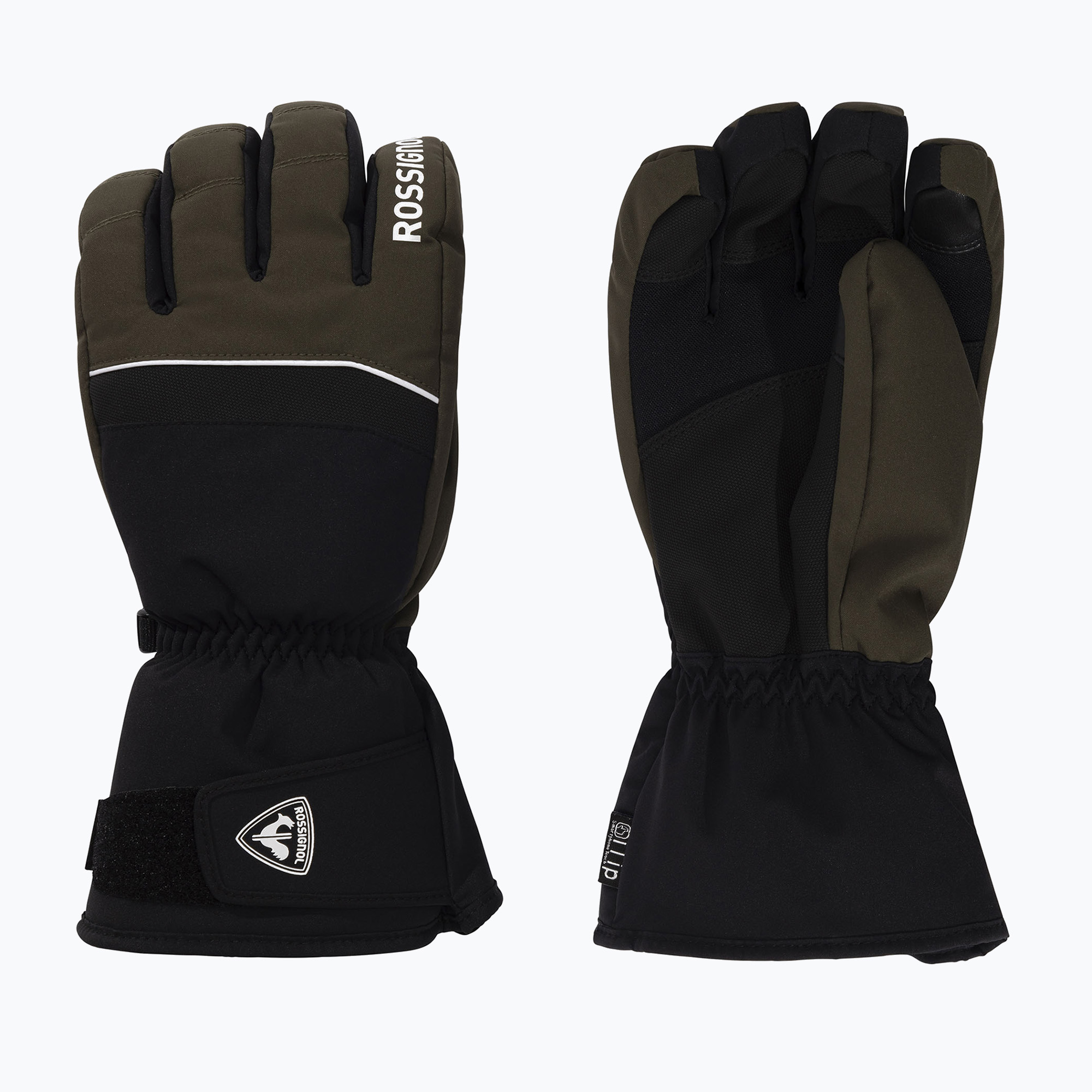 Мъжки скиорски ръкавици Rossignol Tech Impr iTip olive shadow