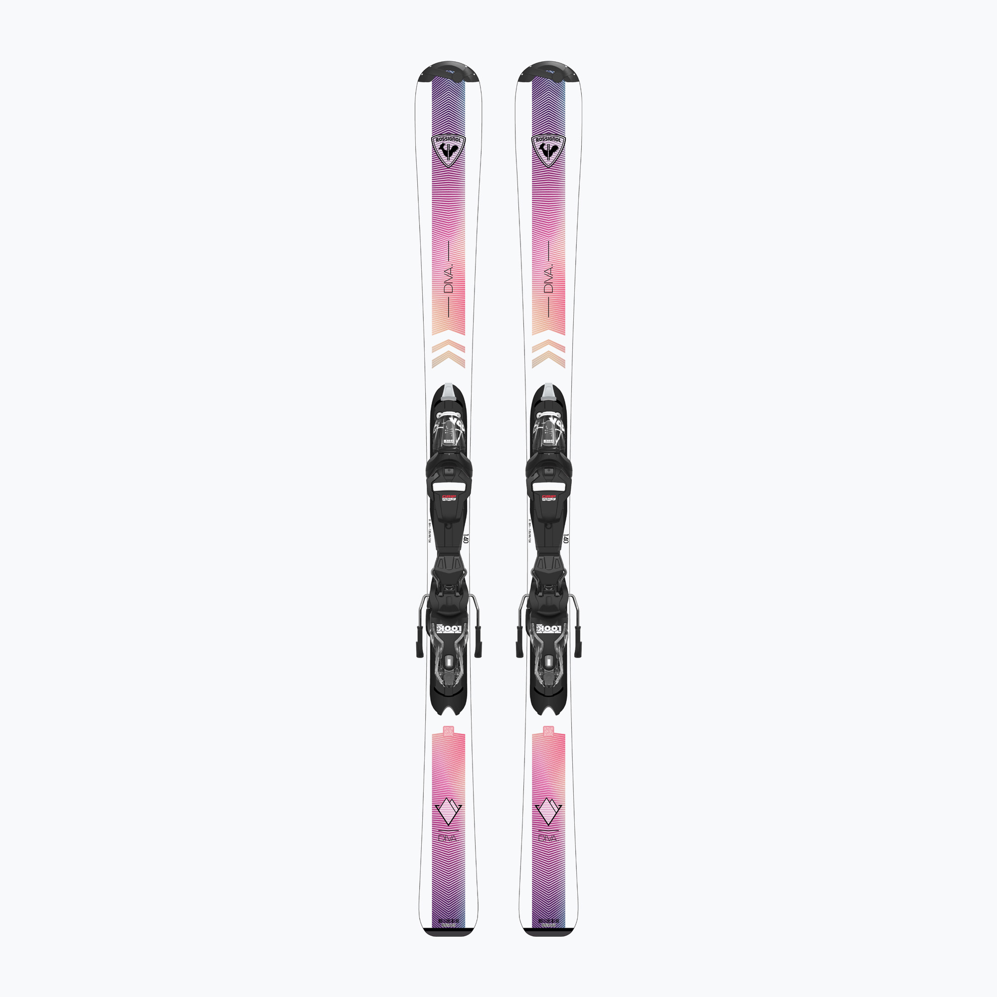 Narty zjazdowe dziecięce Rossignol Diva Jr 130-150   wiązania Xpress 7 GW | WYSYŁKA W 24H | 30 DNI NA ZWROT