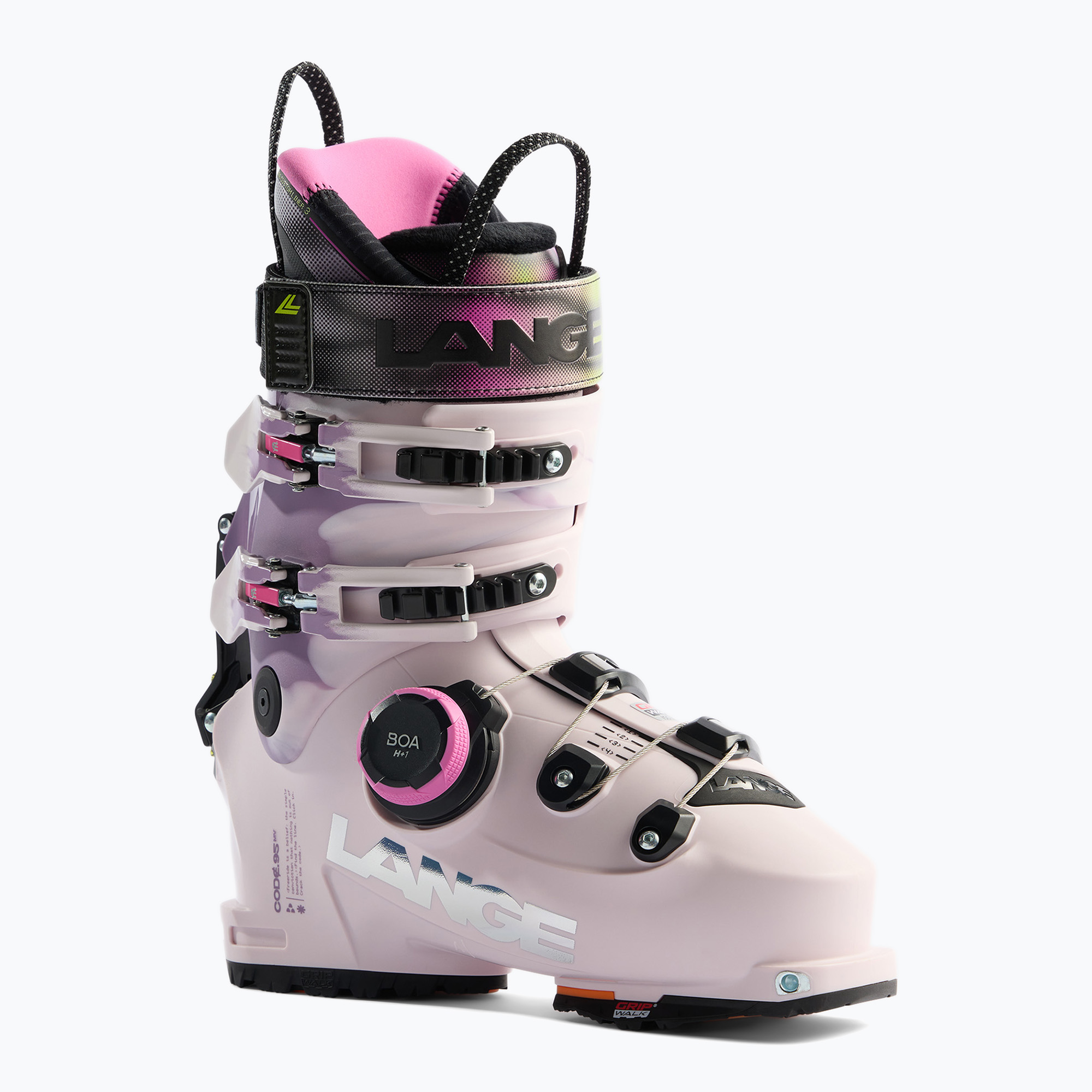 Дамски ски обувки Lange Code 95 W BOA MV GW pink