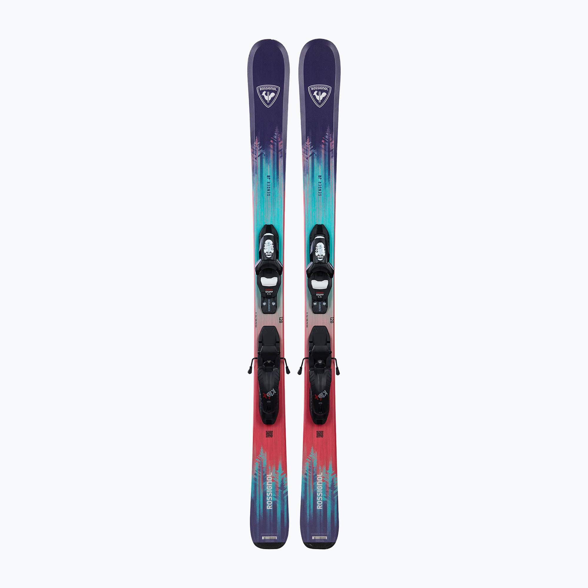 Детски ски за спускане със ски автомати Rossignol Sender Jr 128-140   Xpress 7 GW