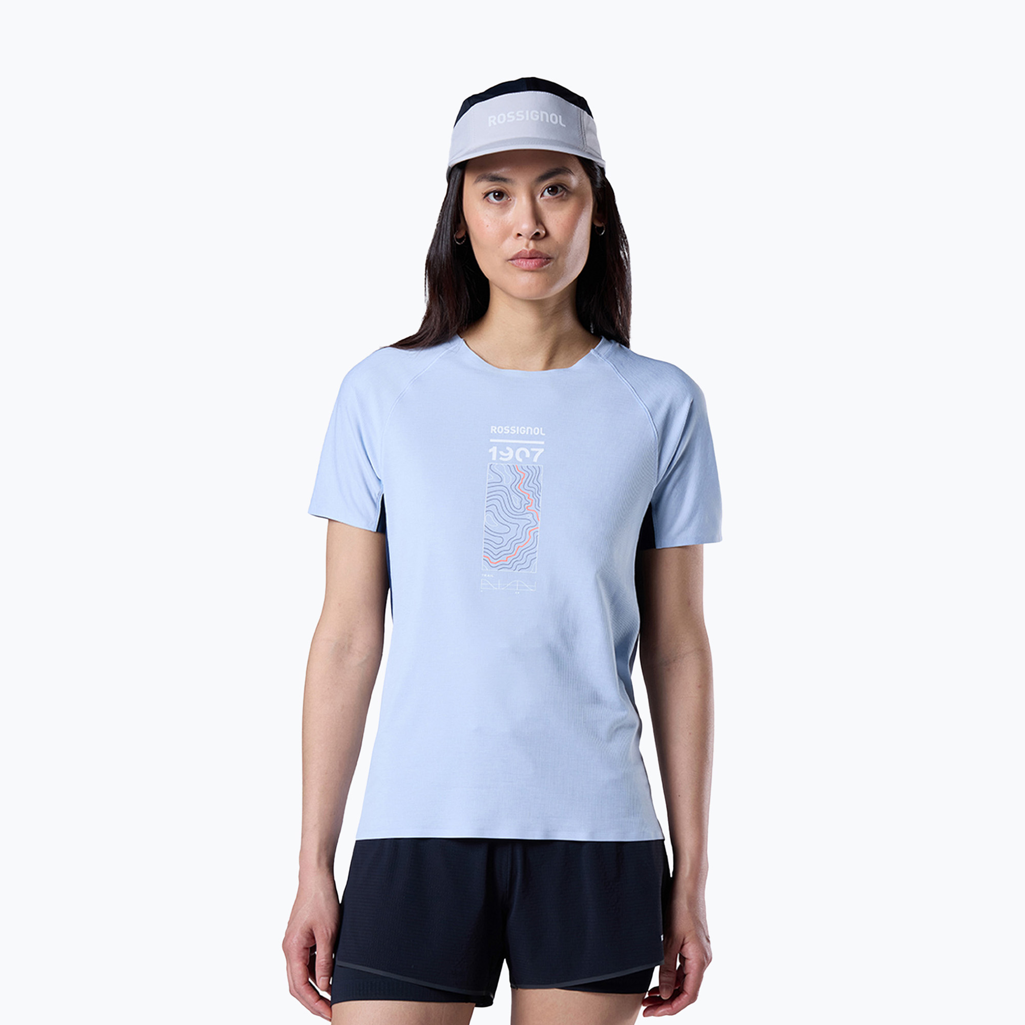 Дамска тениска за бягане Rossignol Sapa Ultra Tee blue aura