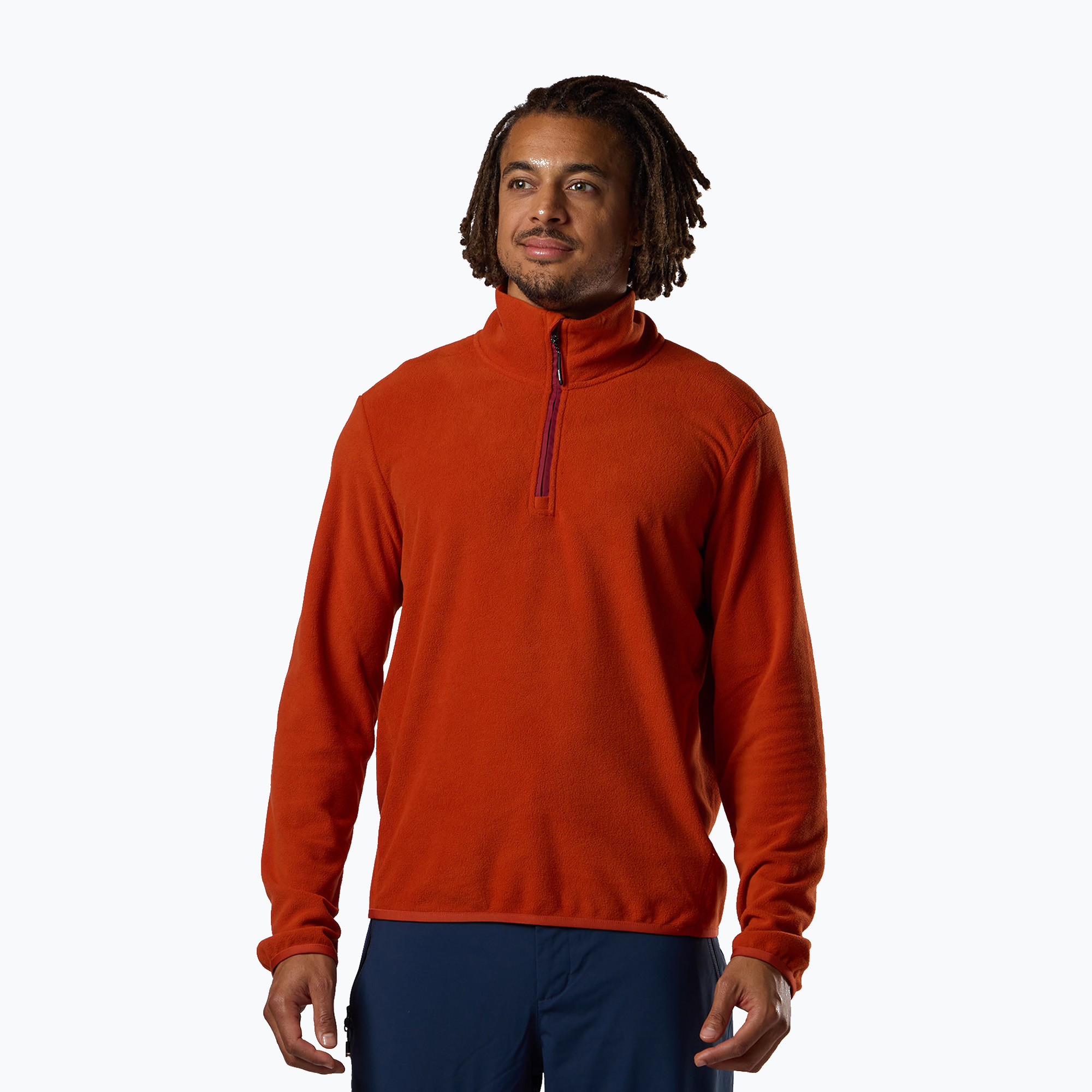 Мъжки поларен суитшърт Rossignol Quarter Zip Fleece rooibos tea