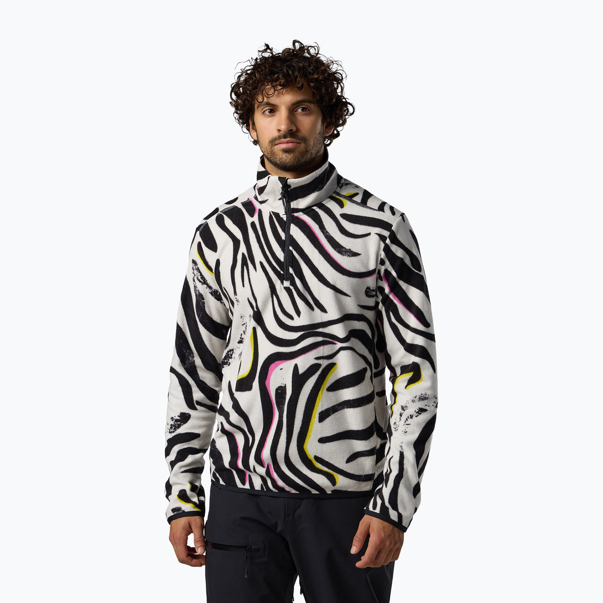 Мъжки поларен суитшърт Rossignol Quarter Zip Fleece savage black