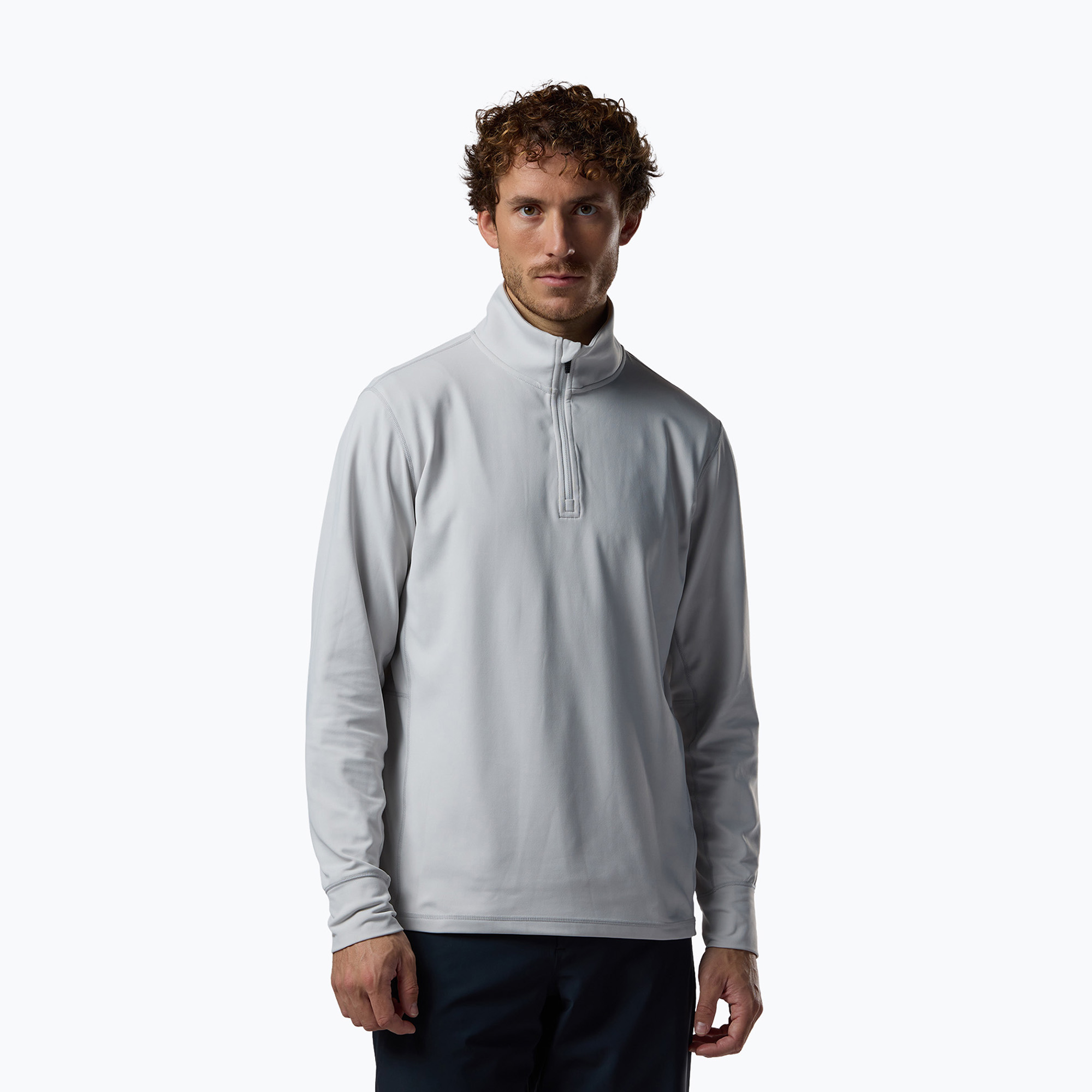 Мъжки скиорски суитшърт Rossignol Mid Layer Stertch Half Zip light grey