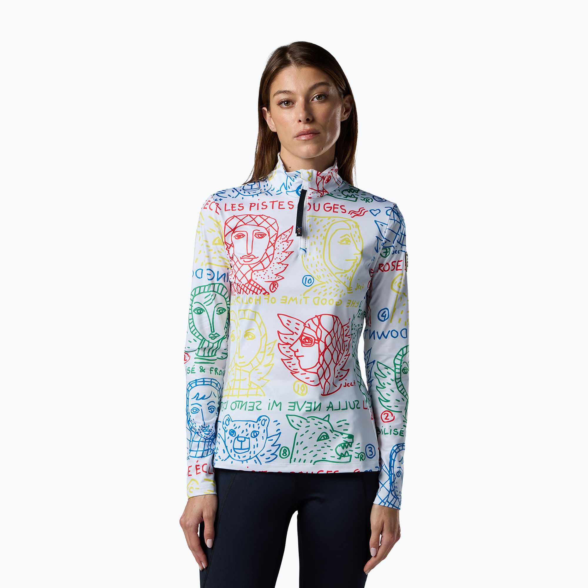 Дамски термоактивен суитшърт Rossignol JCC Quarter Zip First Layer jcc angels light