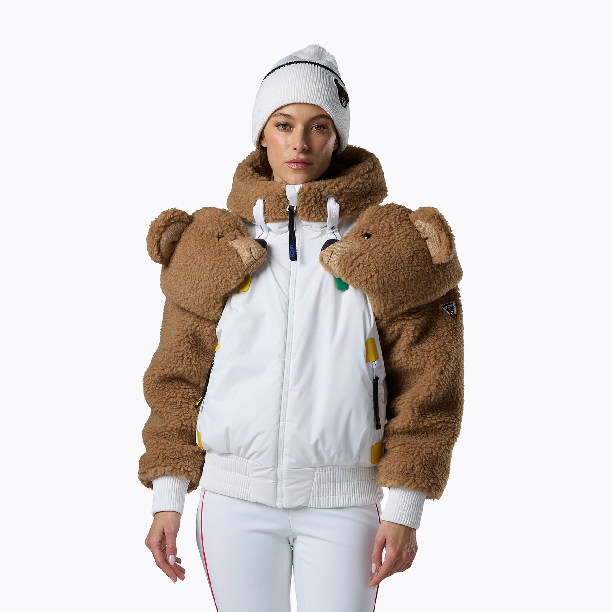 Geacă de schi pentru femei Rossignol JCC Teddy Hoodie white