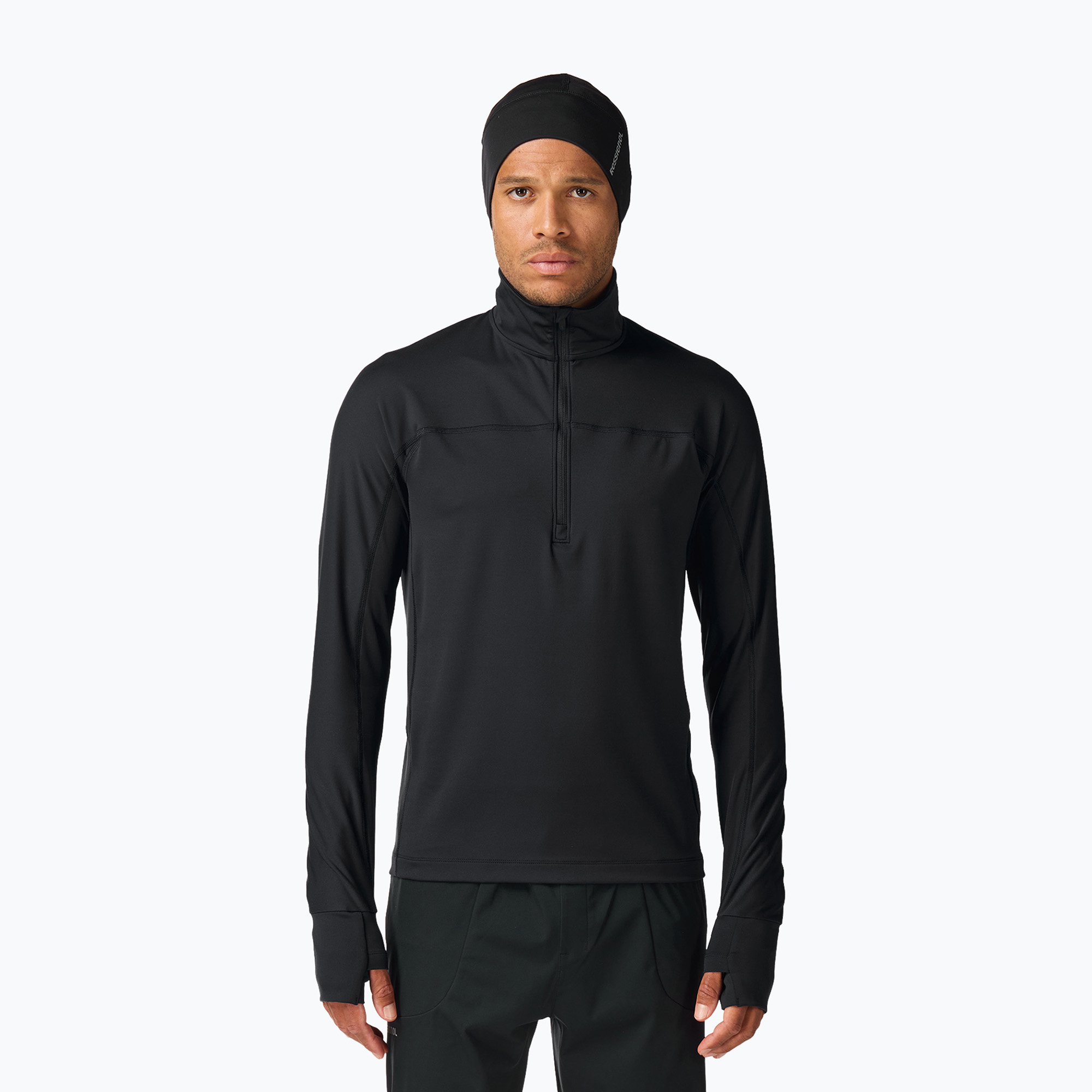 Pánske termo tričko Rossignol Half Zip First Layer black