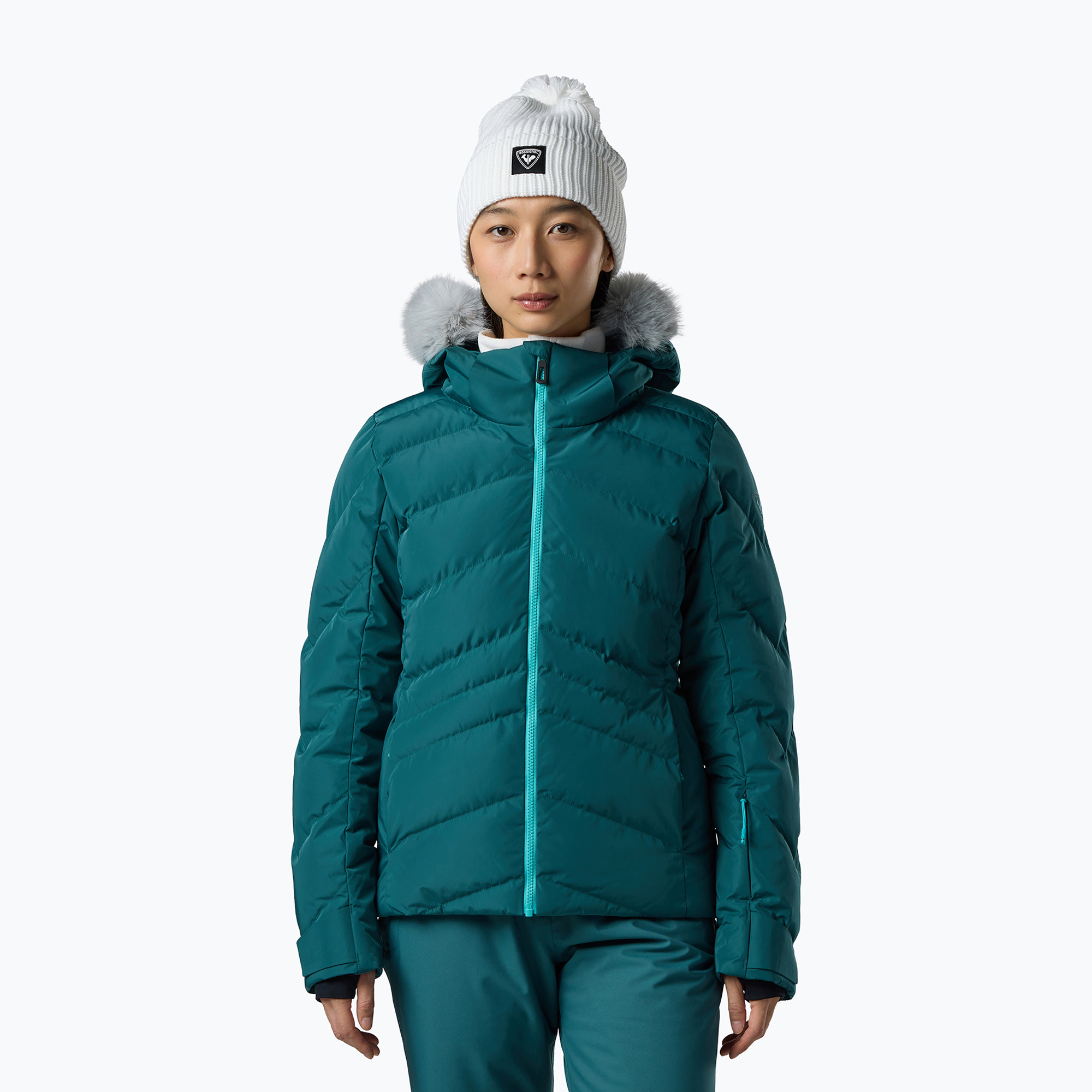 Дамско скиорско яке Rossignol Staci Insulated transformative teal pearly