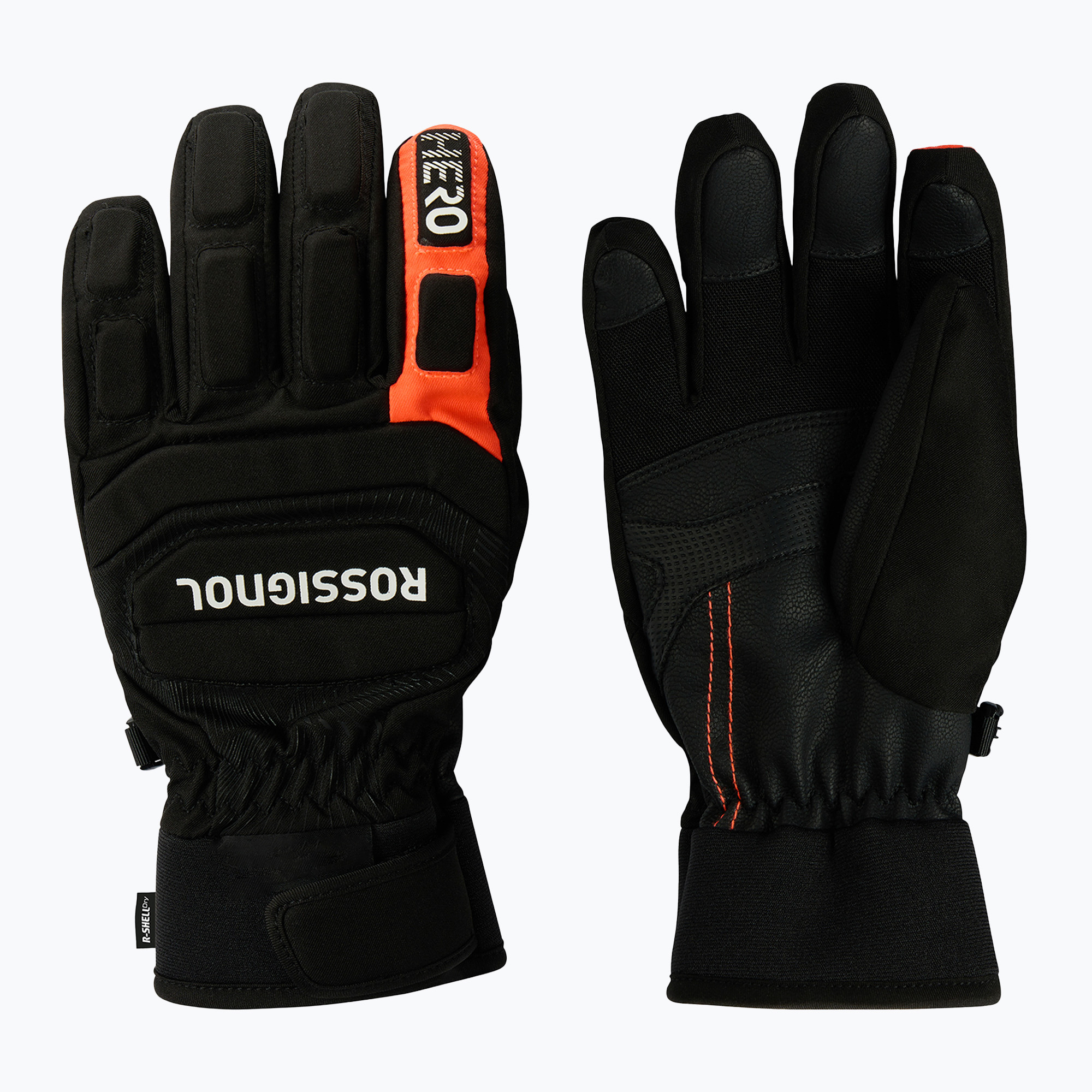 Детски скиорски ръкавици Rossignol Hero R-Shell Dry black