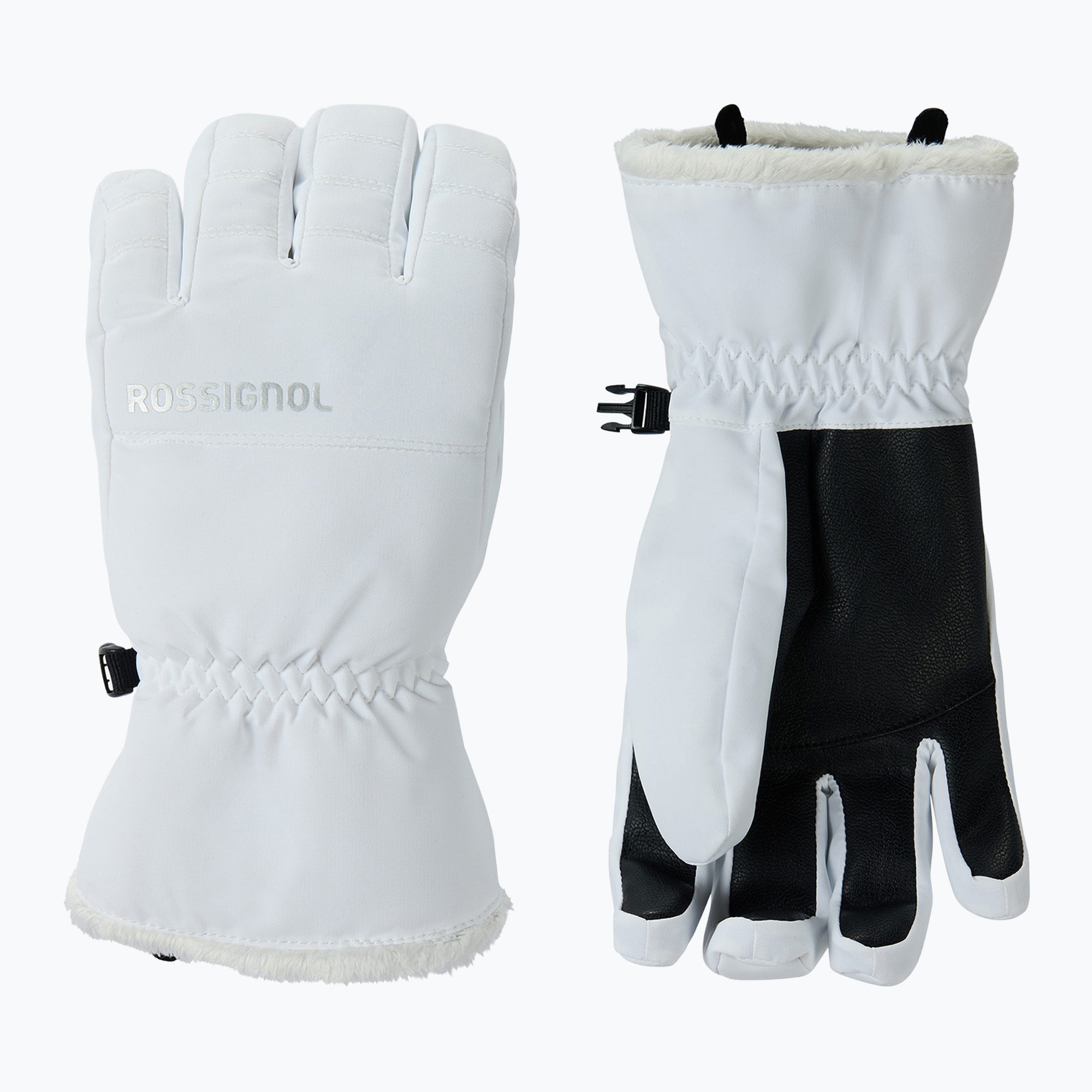 Дамски скиорски ръкавици Rossignol Perfy G white