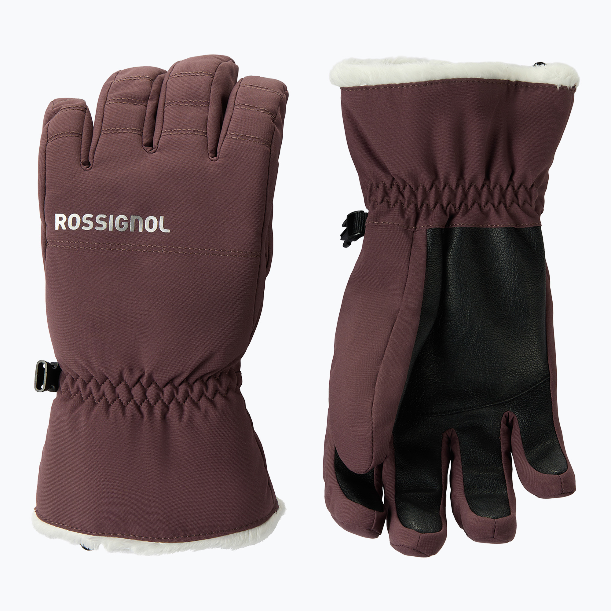Дамски скиорски ръкавици Rossignol Perfy G huckleberry
