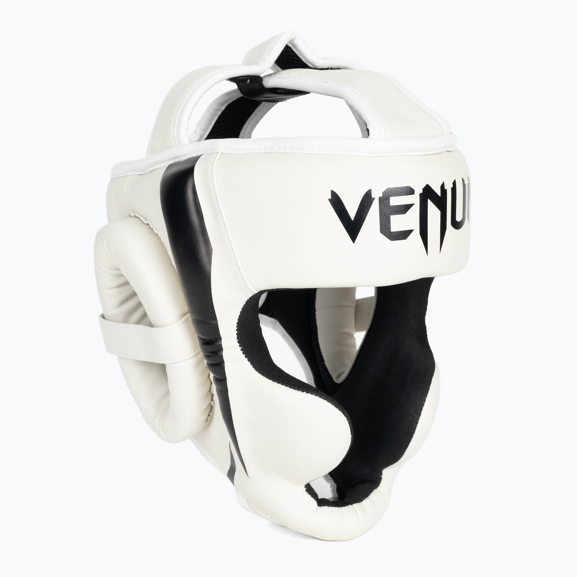Kask bokserski Venum Elite white/black 