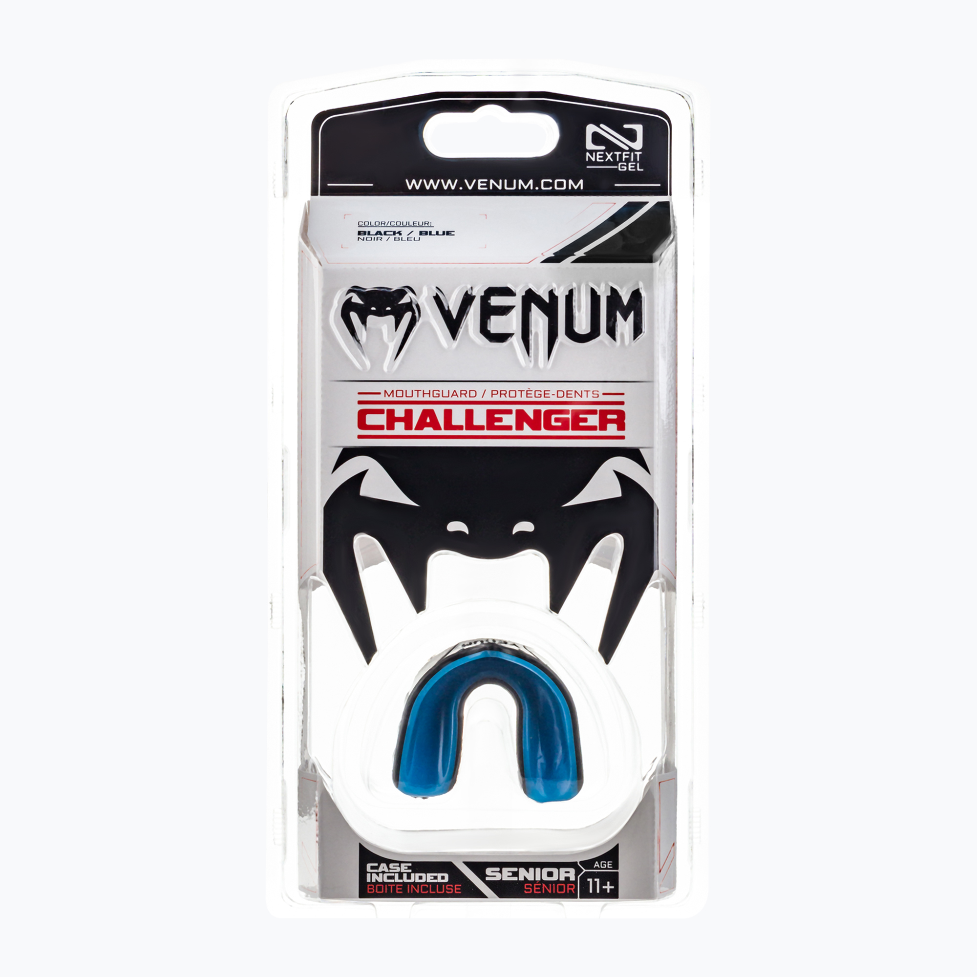 Venum Challenger protezione singola mascella nero-blu 0618