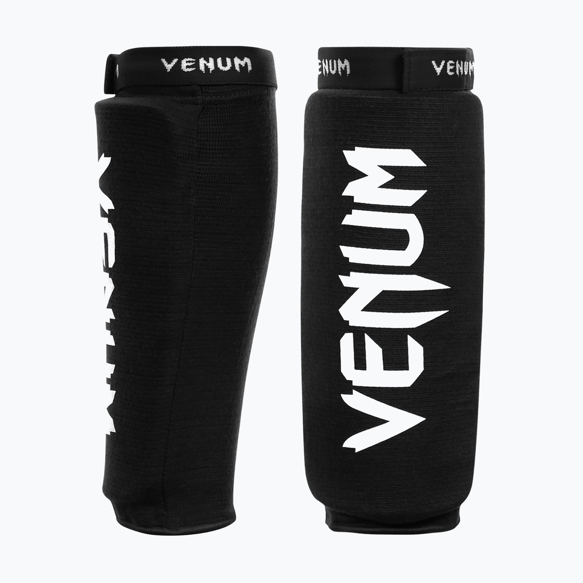 Ochraniacze piszczeli i stóp Venum Kontact Shin Guards black/black 