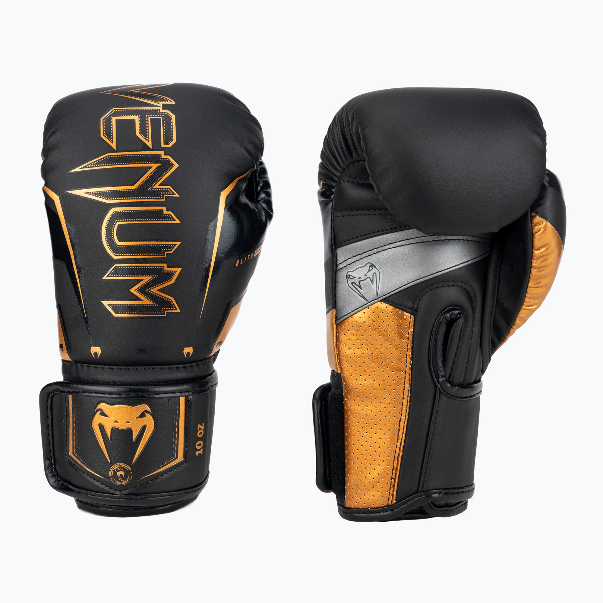 Guantoni da boxe Venum Elite Evo nero/bronzo (8 oz) (Elite Evo 04260)