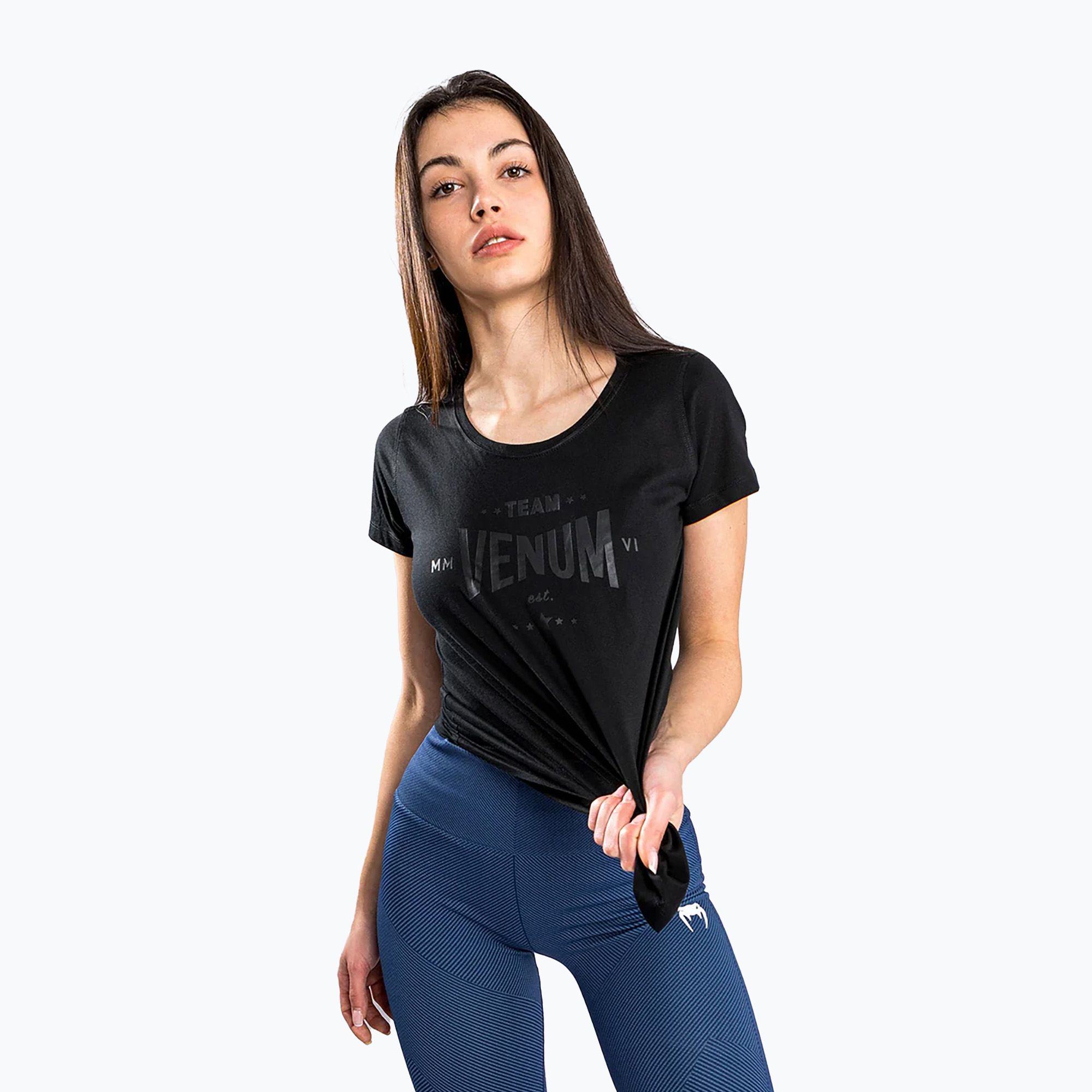 Dámske tričko Venum Team 2.0 black/black (Team 2.0 VENUM-04404-114)