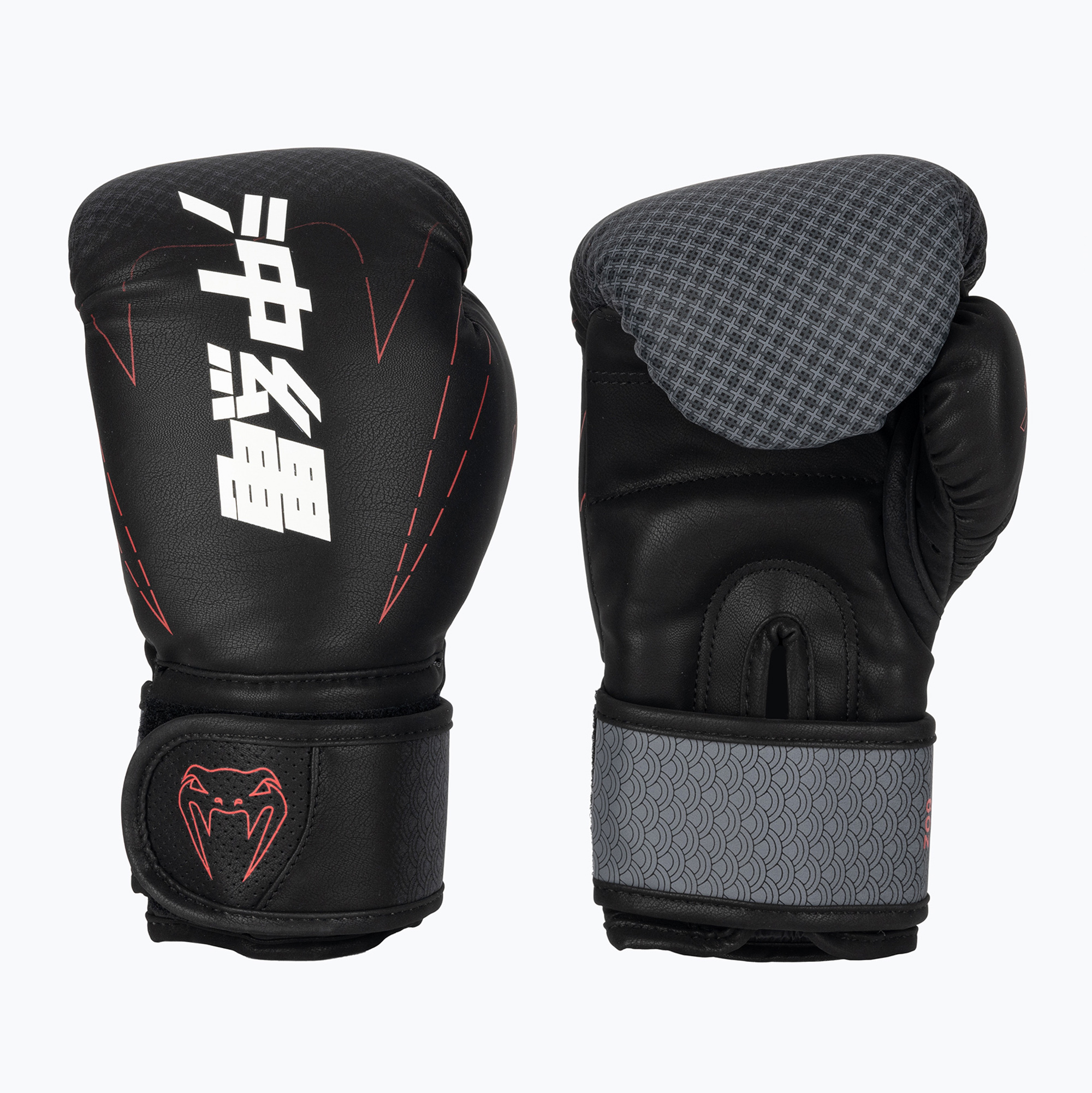 Rękawice bokserskie dziecięce Venum Okinawa 3.0 black/red 