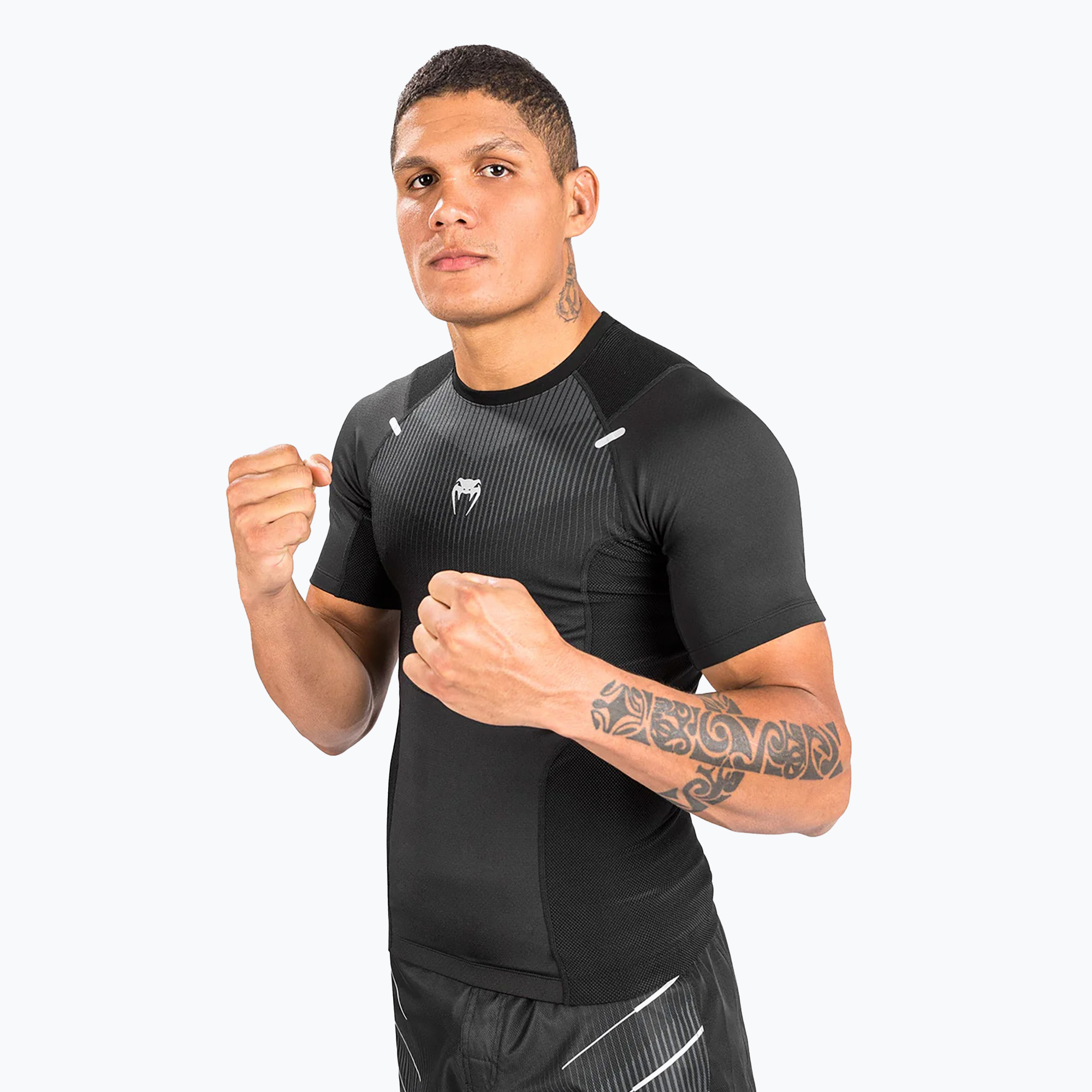 Rashguard męski Venum Biomecha black/grey 