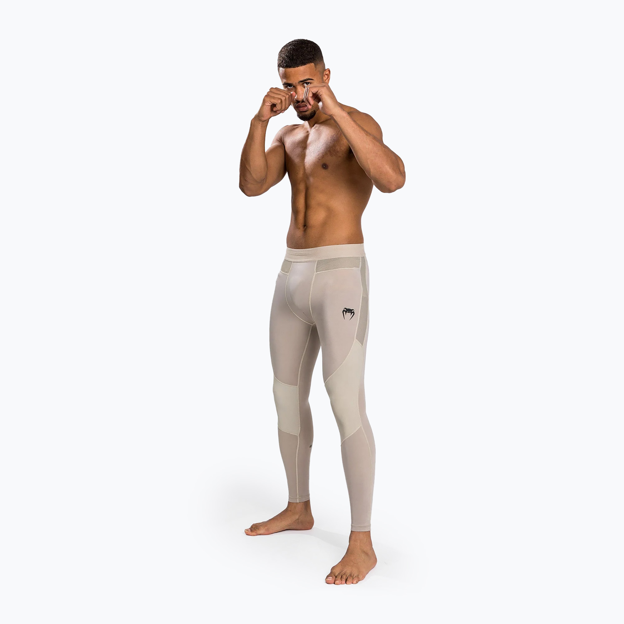 Legginsy treningowe męskie Venum G-Fit Air Spats sand 