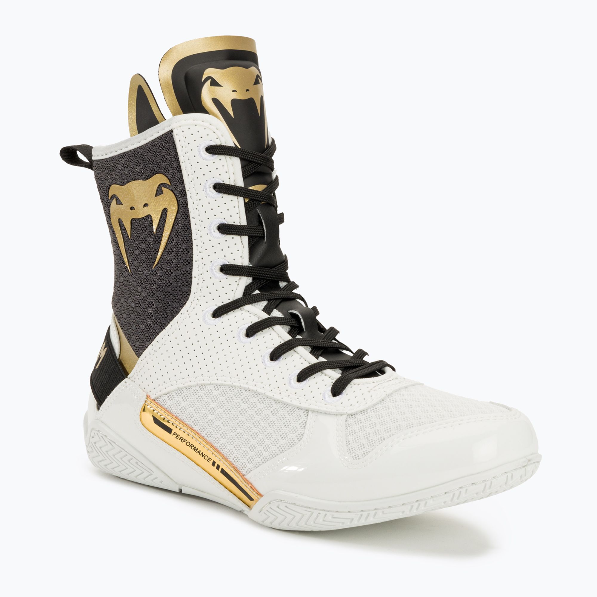 Buty bokserskie Venum Elite Boxing white/black/gold 