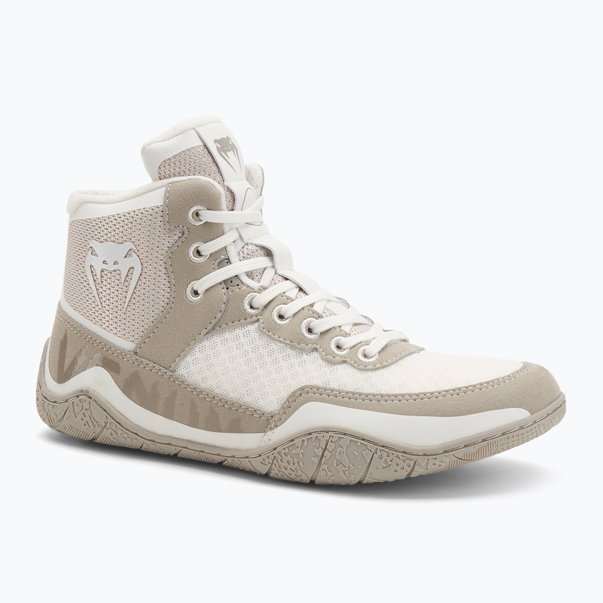 Buty bokserskie Venum Elite Wrestling beige/sand 