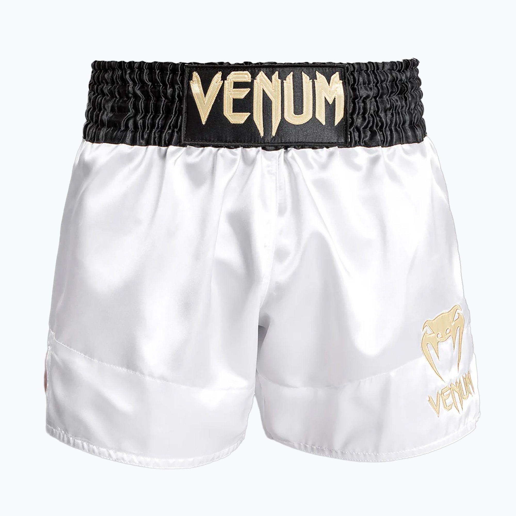 Spodenki treningowe męskie Venum Classic Muay Thai white/gold/black 