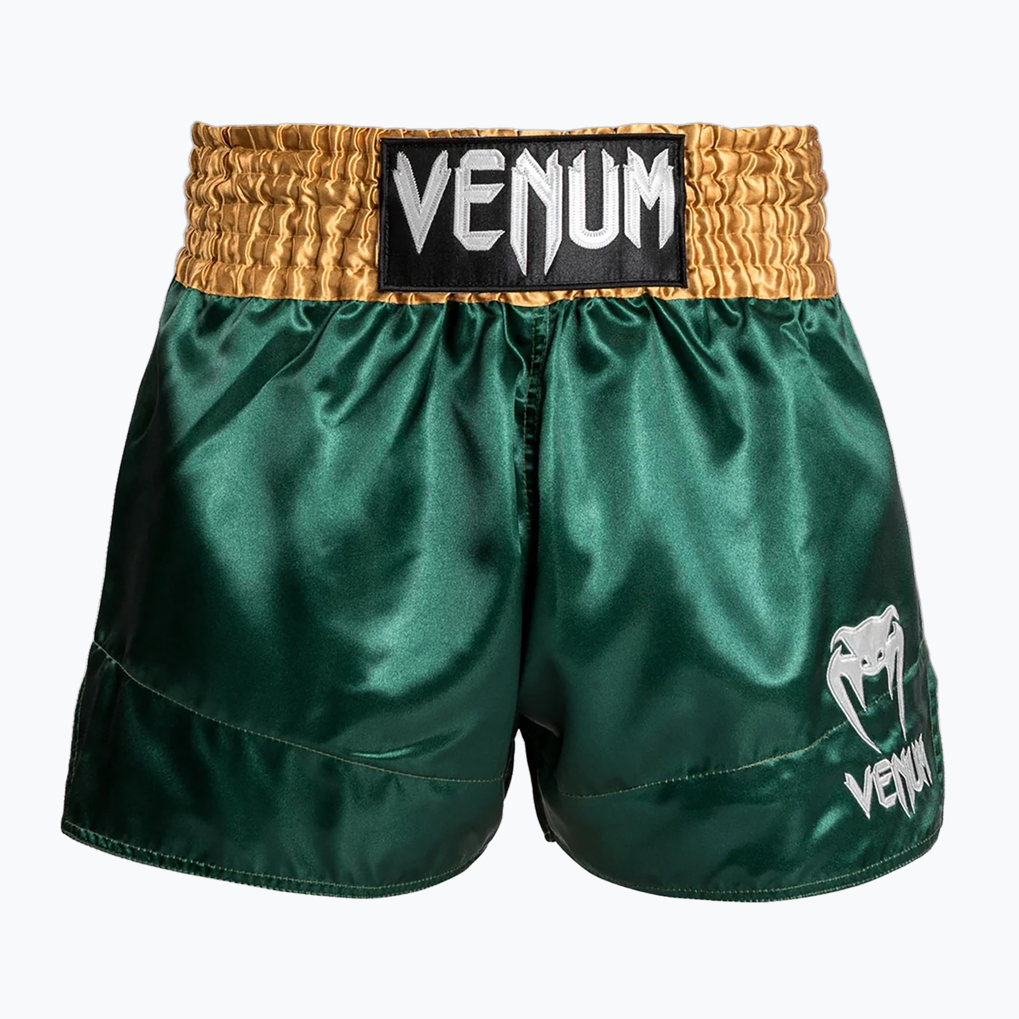 Spodenki treningowe męskie Venum Classic Muay Thai green/gold/white 