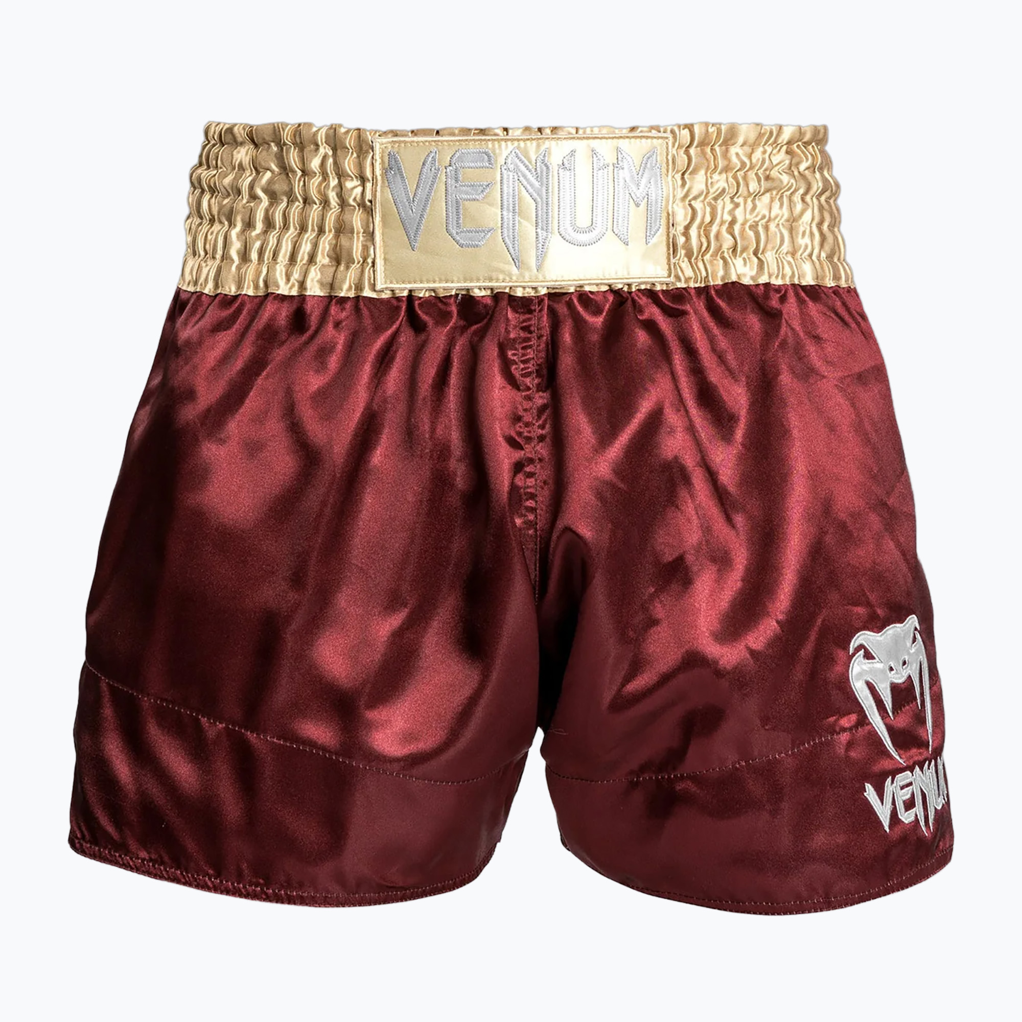 Spodenki treningowe męskie Venum Classic Muay Thai burgundy/gold/white