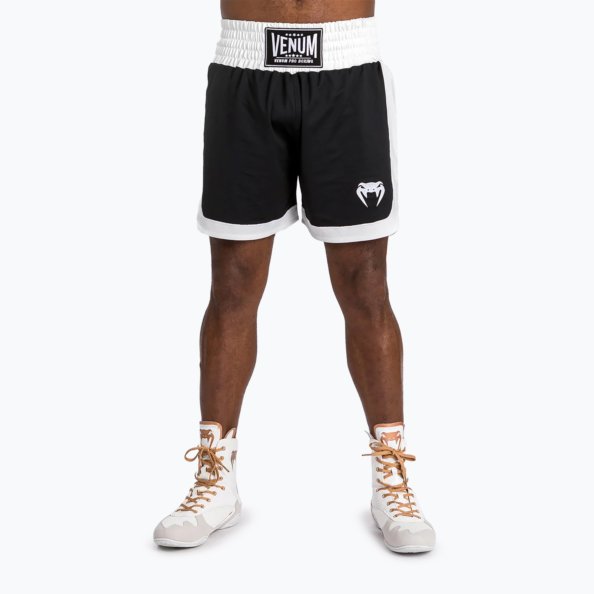 Spodenki bokserskie męskie Venum Classic Boxing black/white 