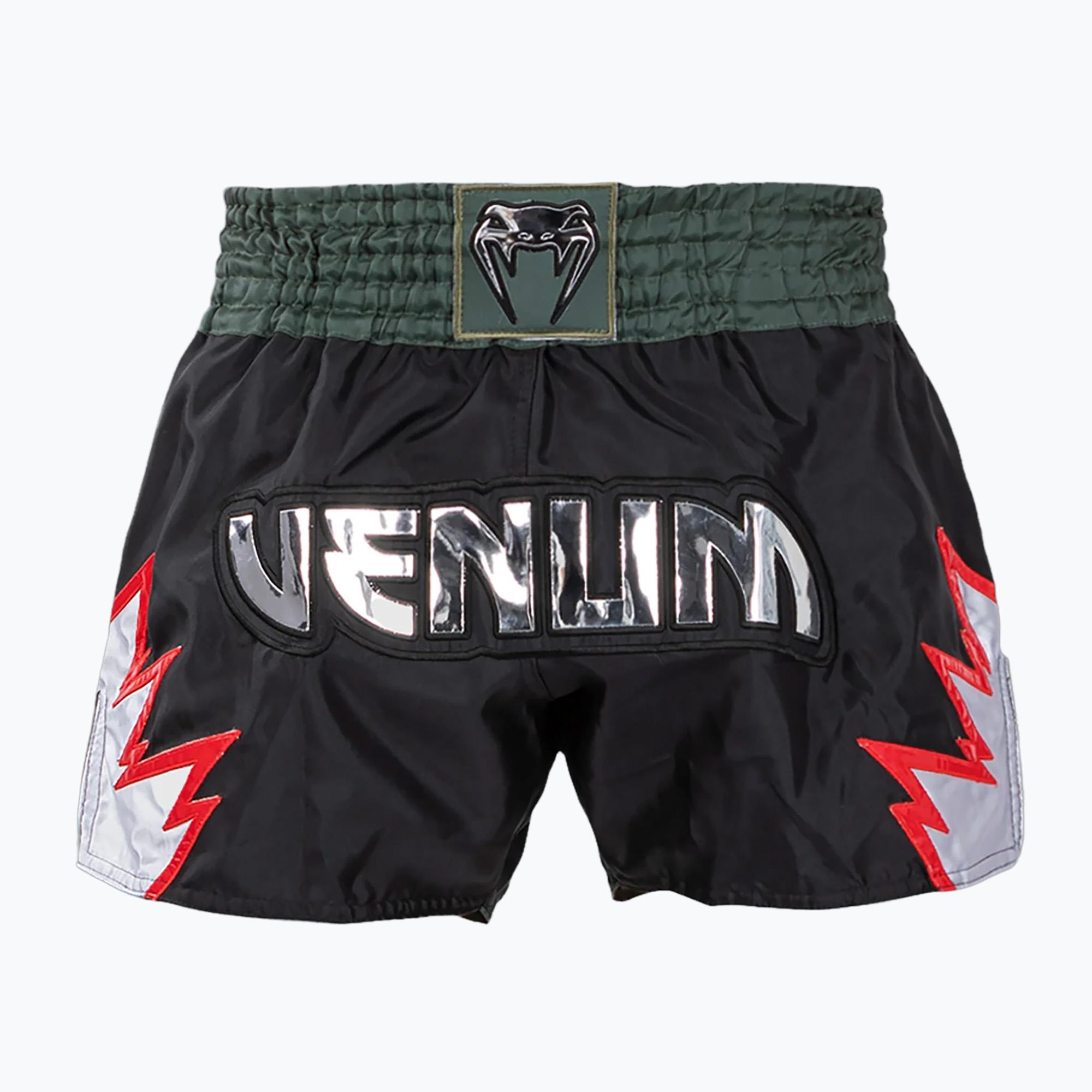 Spodenki treningowe męskie Venum Inferno Muay Thai deep black/khaki 