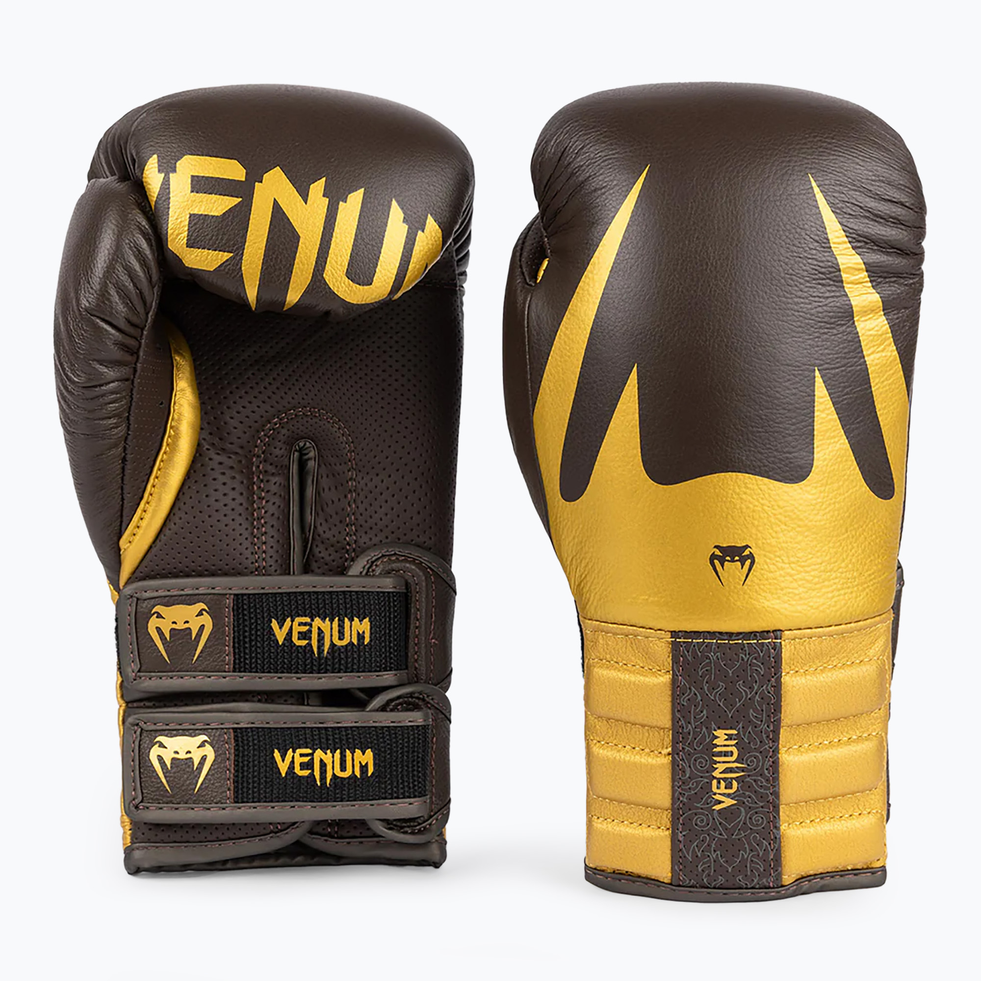 Guanti da boxe Venum Reverso cioccolato/oro (14 oz) (Reverso Boxing VENUM-05411-058)