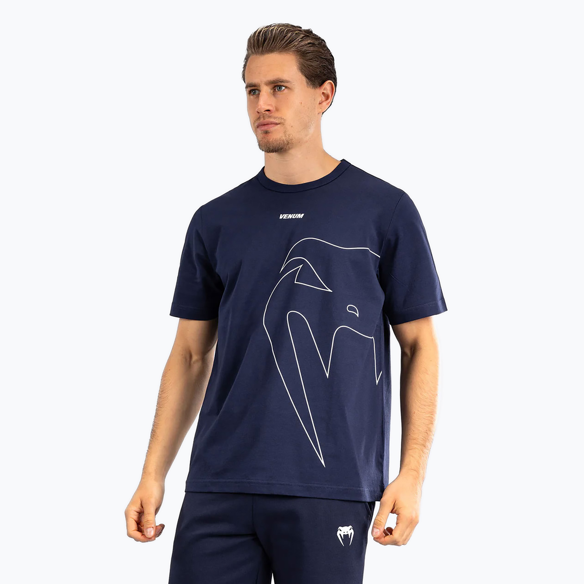 Koszulka męska Venum Giant Connect T-Shirt navy blue 