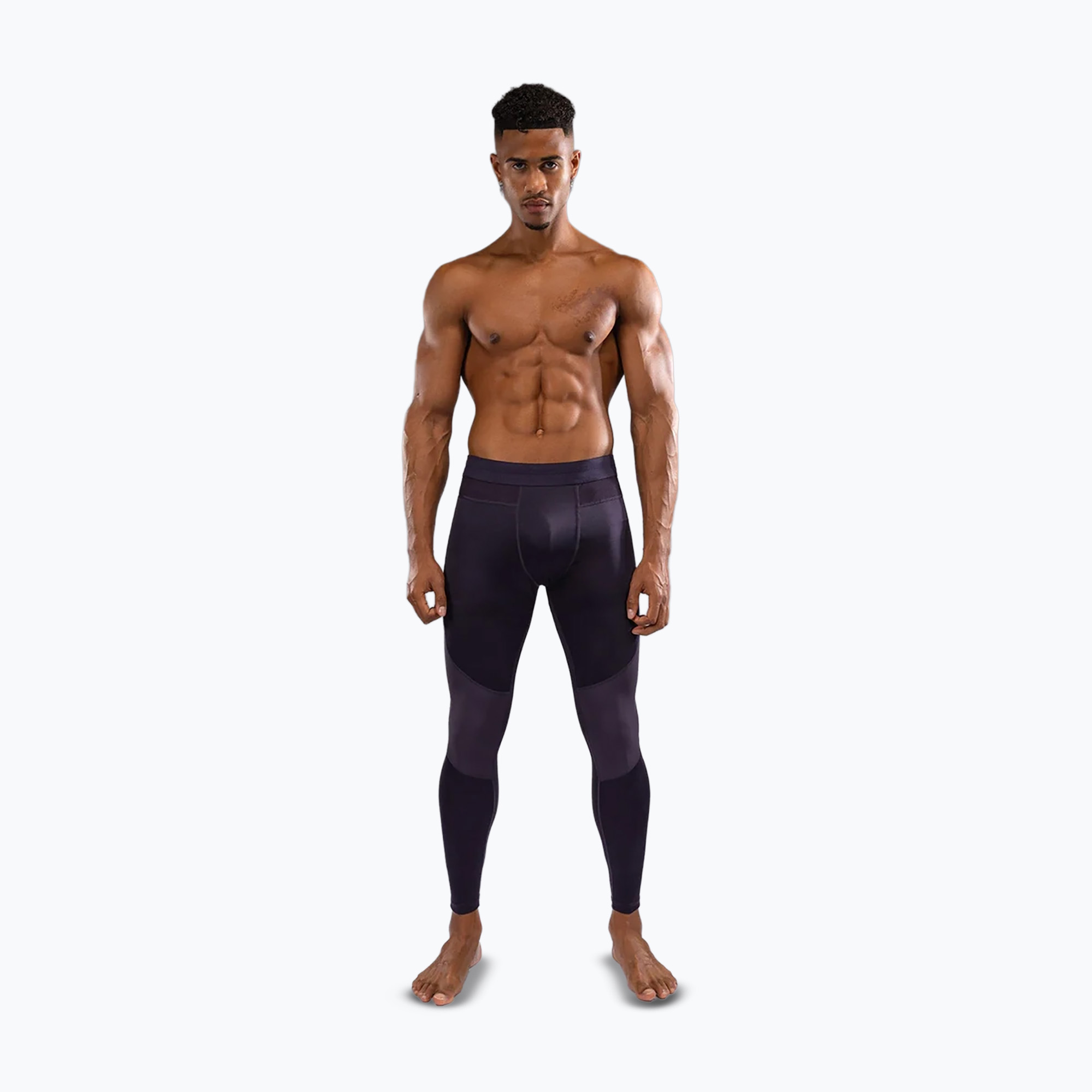 Legginsy treningowe męskie Venum G-Fit Air Spats deep purple 