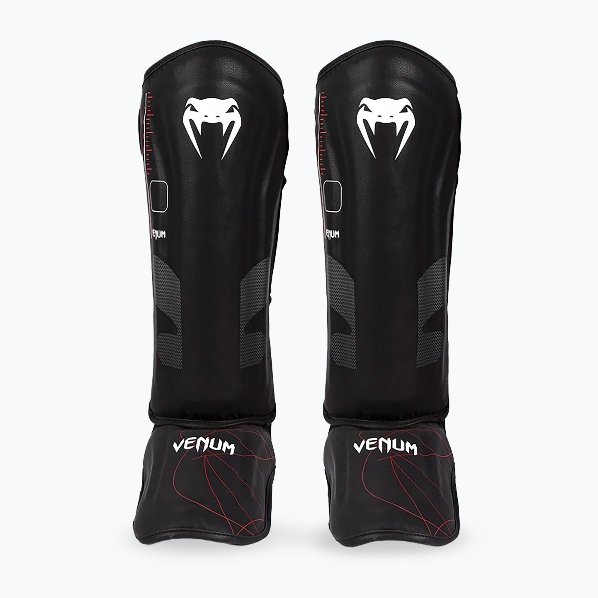 Ochraniacze piszczeli i stóp damskie Venum Tactical XT Shinguards black/fire red 