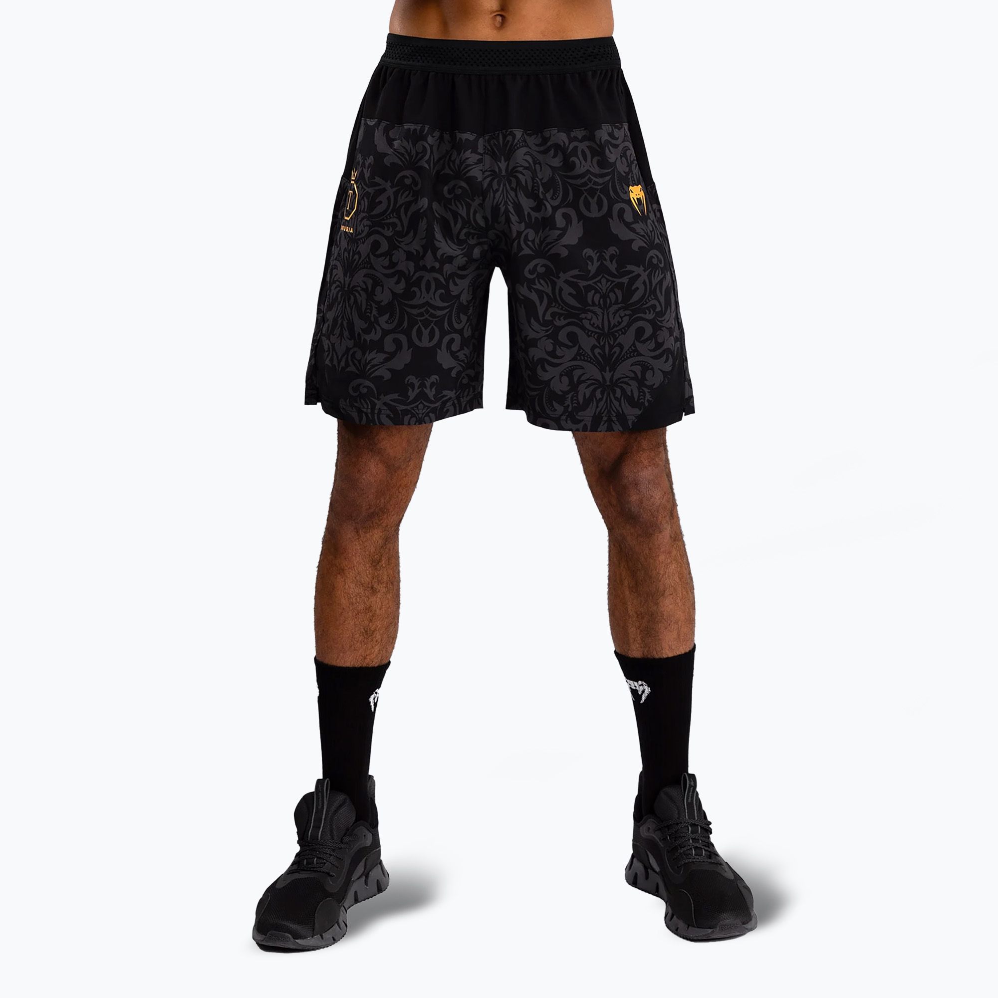 Spodenki treningowe męskie Venum x Ilia Topuria Unmatched Training black/gold 