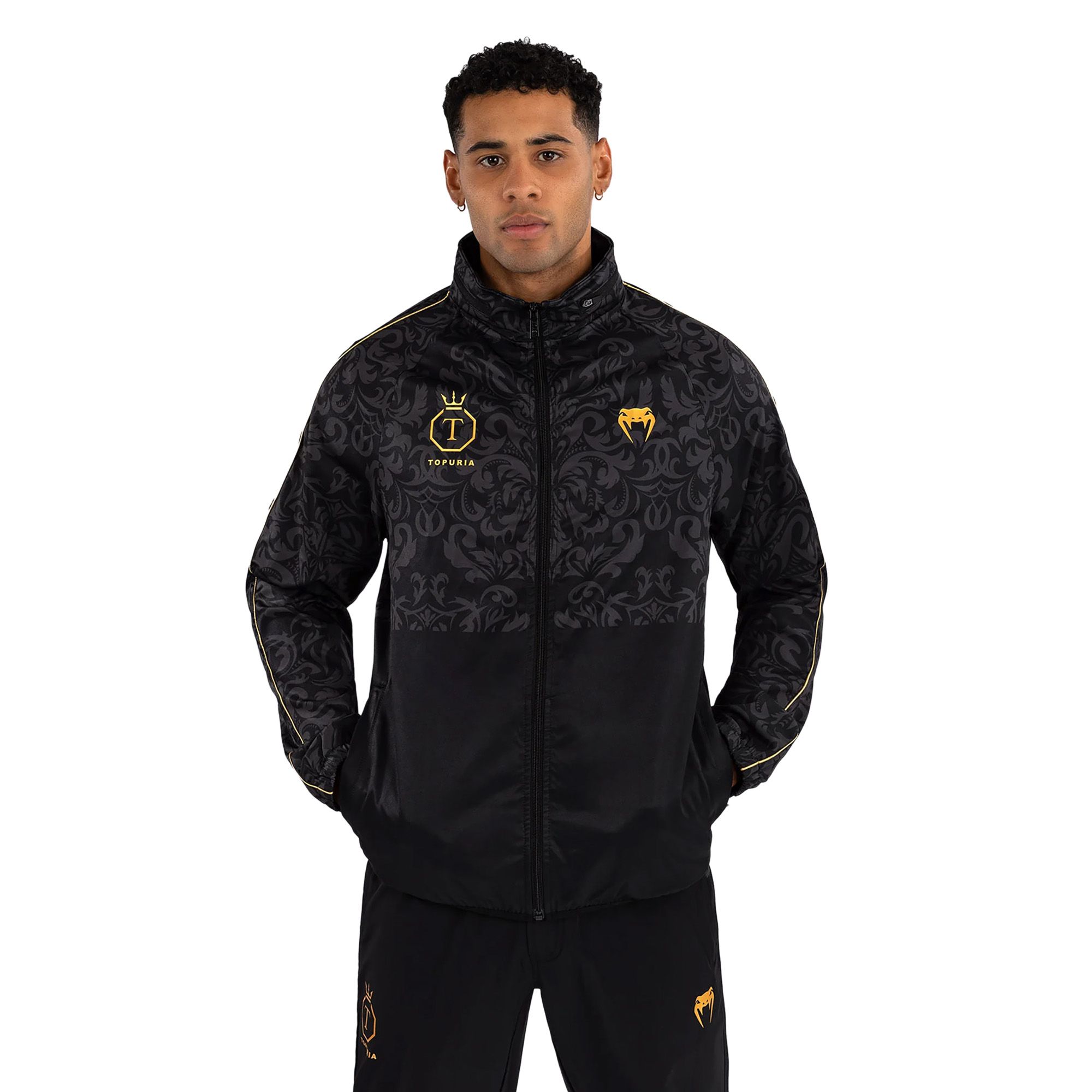 Kurtka męska Venum x Ilia Topuria Unmatched black/gold 