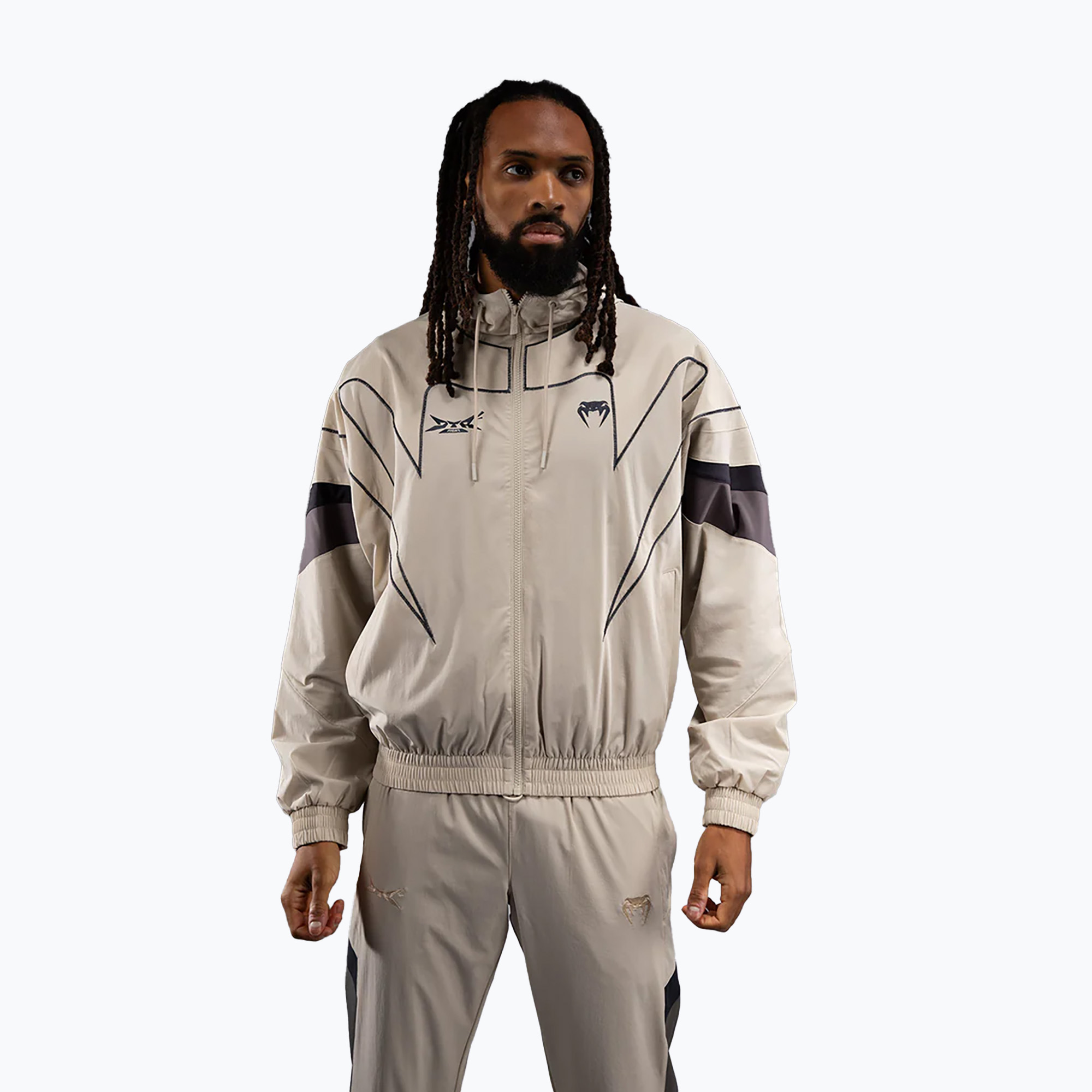 Kurtka męska Venum x DTR Fight Attack 90 off white 
