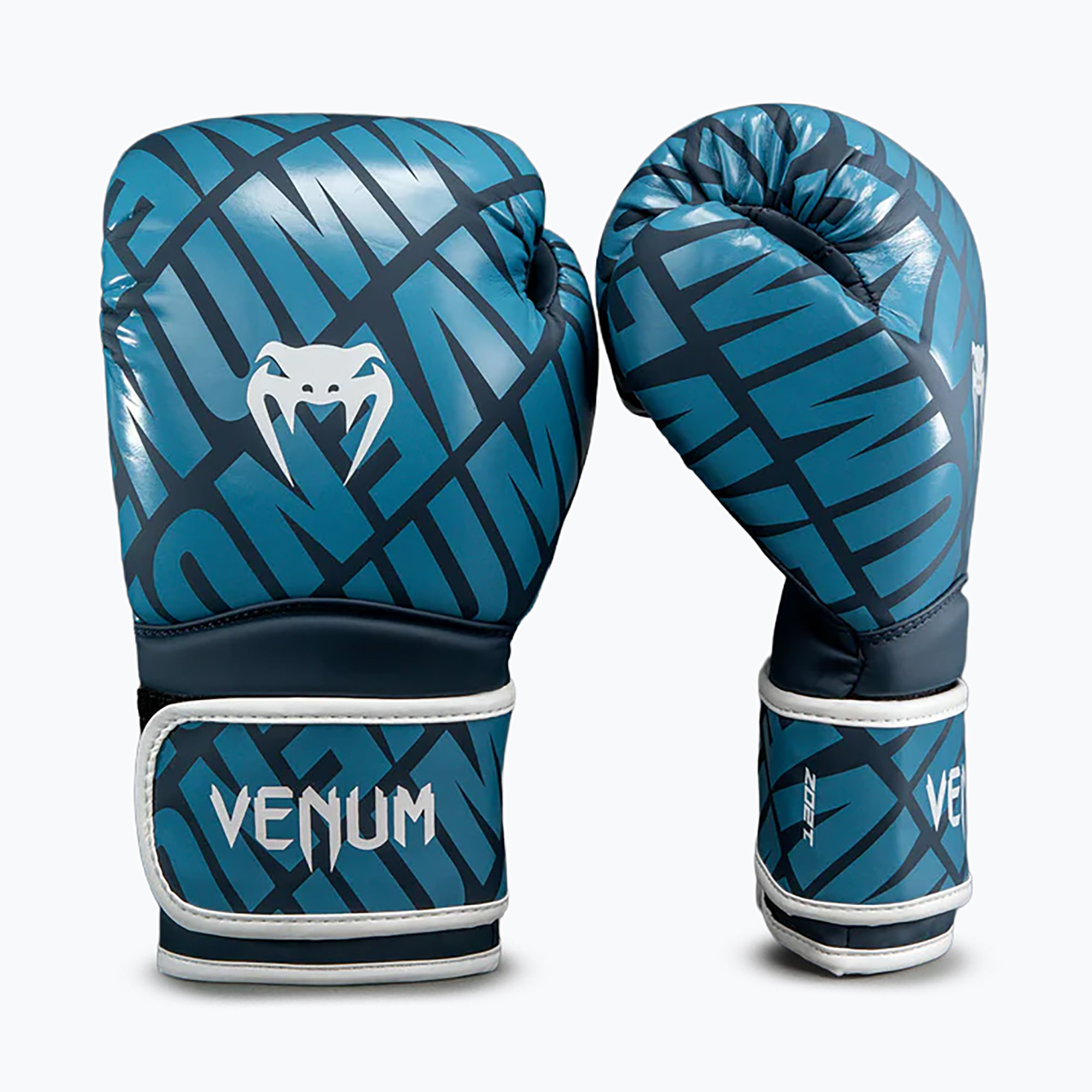 Mănuși de box Venum Contender 1.5XT Boxing navy blue/sky blue